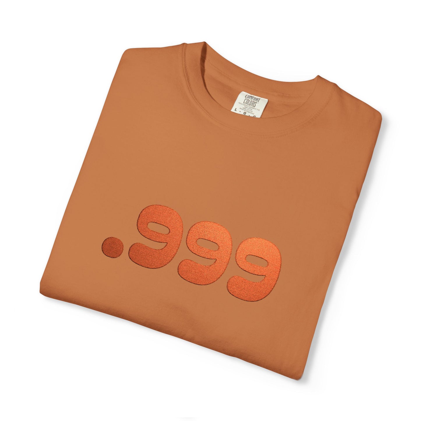 Garment-Dyed Unisex T-Shirt with .999 Design, Casual Wear, Street Style, Gift for Him/Her, Perfect for Everyday and Celebrations