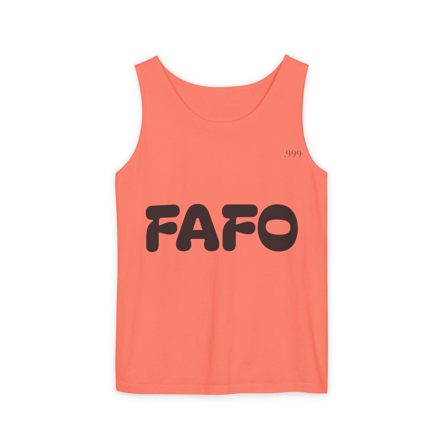 Trendy Unisex Tank Top with FAFO Design, Summer Essential, Casual Wear, Gift for Friends, Beach Outfit