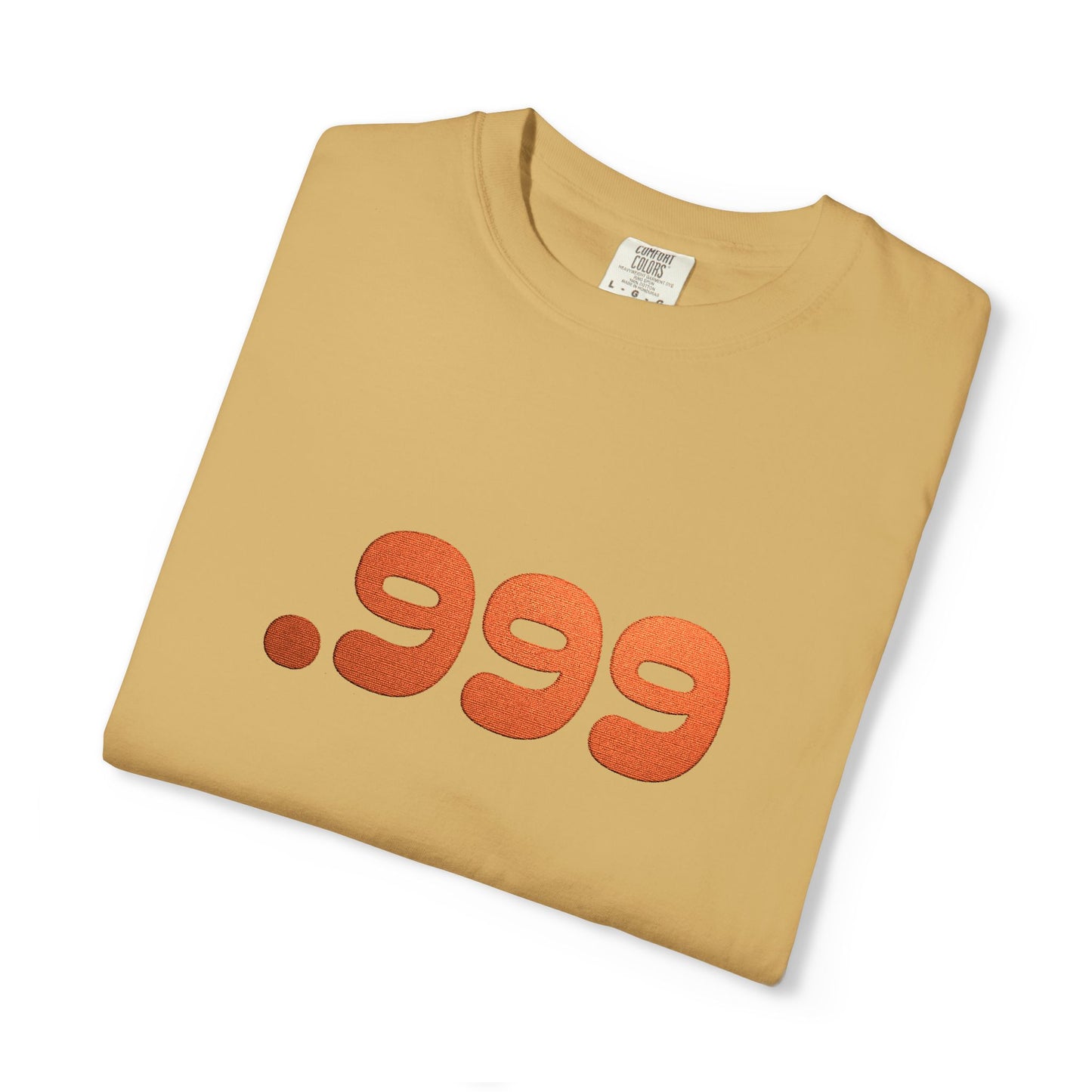 Garment-Dyed Unisex T-Shirt with .999 Design, Casual Wear, Street Style, Gift for Him/Her, Perfect for Everyday and Celebrations