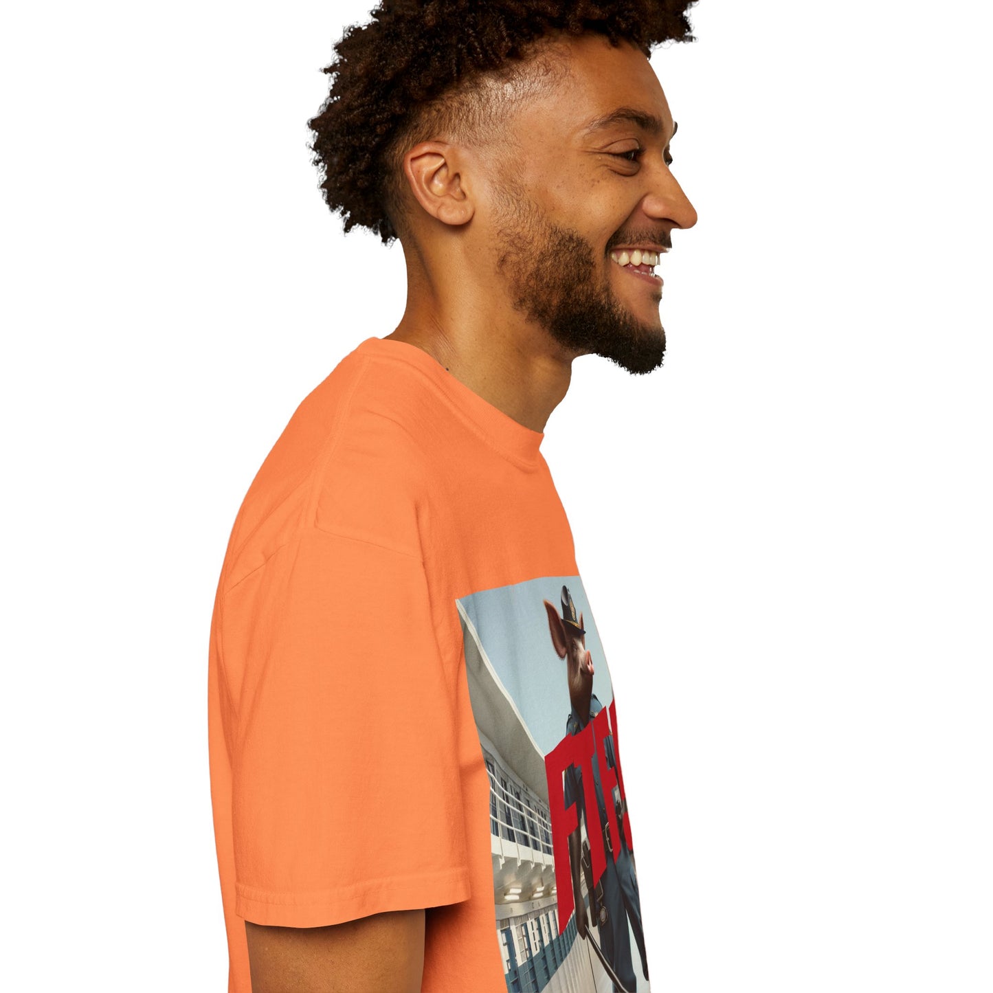 FTF! Unisex Garment-Dyed Tee - Bold Graphic Shirt for Trendsetters, Casual Wear, Gift for Friends, Street Style, Unique Wardrobe Must-Have
