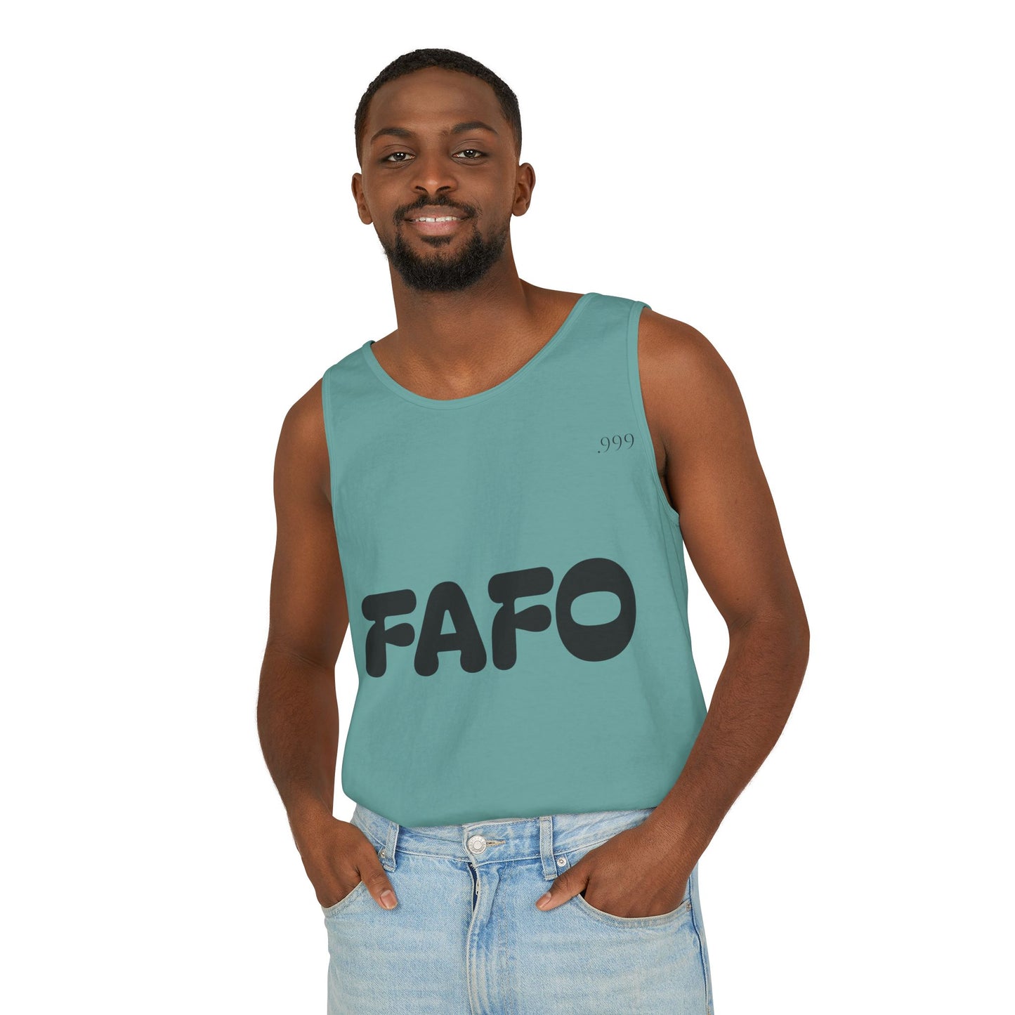 Trendy Unisex Tank Top with FAFO Design, Summer Essential, Casual Wear, Gift for Friends, Beach Outfit