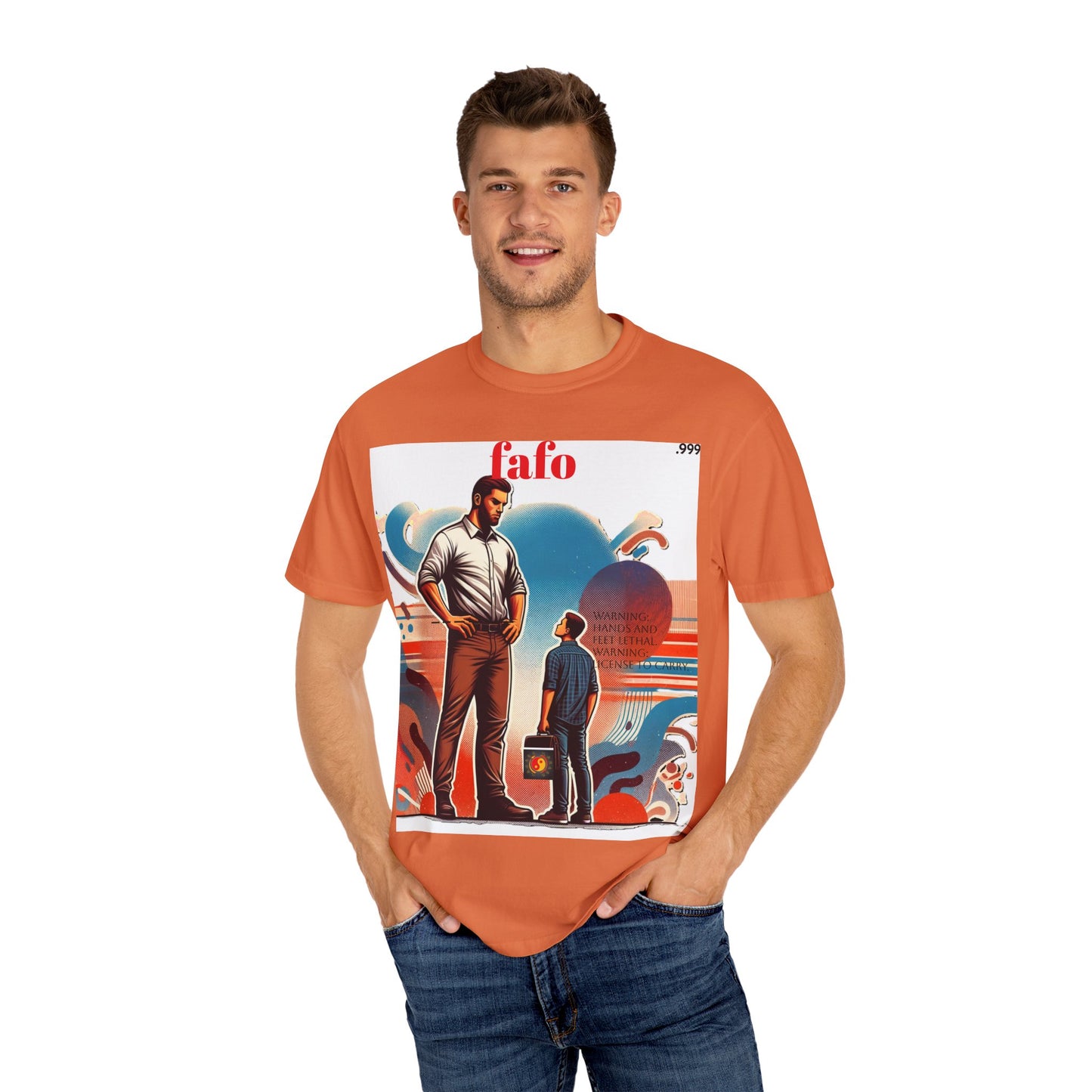 Bold Graphic T-Shirt with 'fafo' Design, Unisex Casual Style, Perfect for Everyday Wear, Gift for Friends, Streetwear Fashion