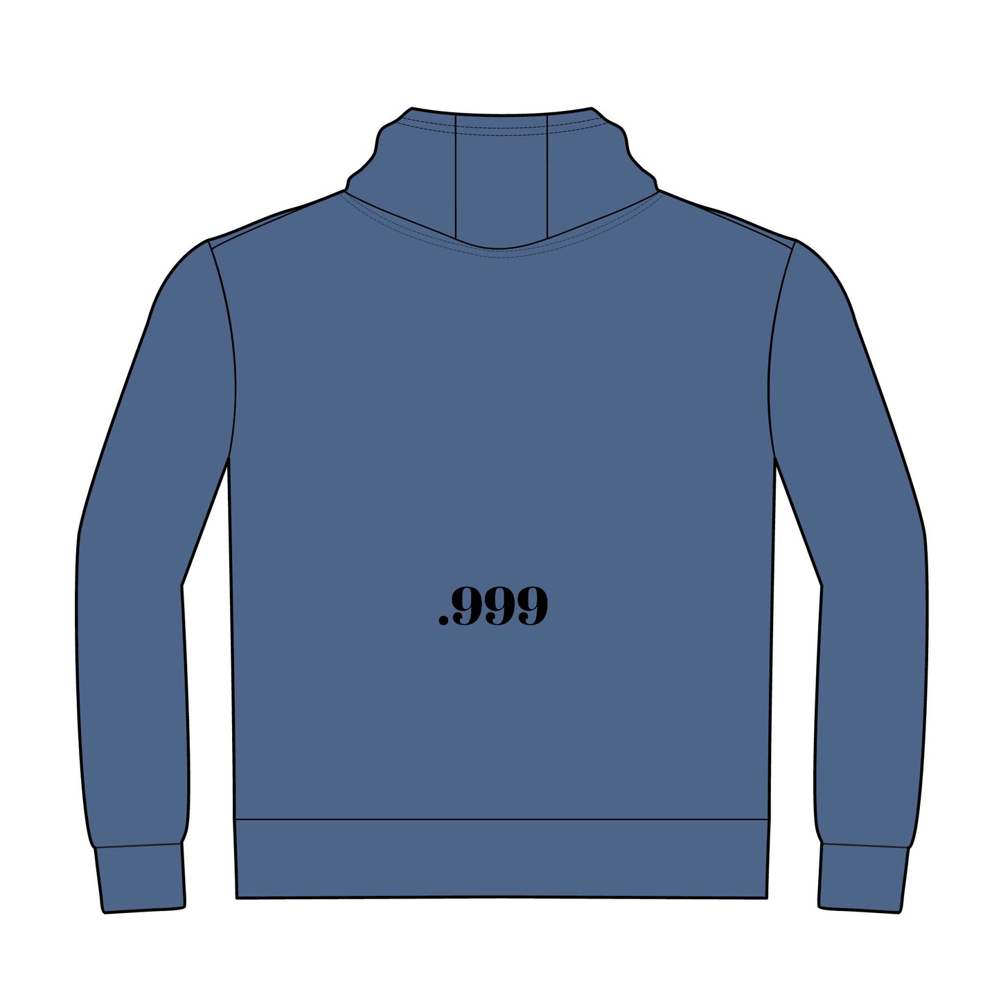 .999 Minimalist Hoodie, Unisex Casual Pullover, Comfortable Streetwear, Gift for Men and Women, Perfect for Every Occasion