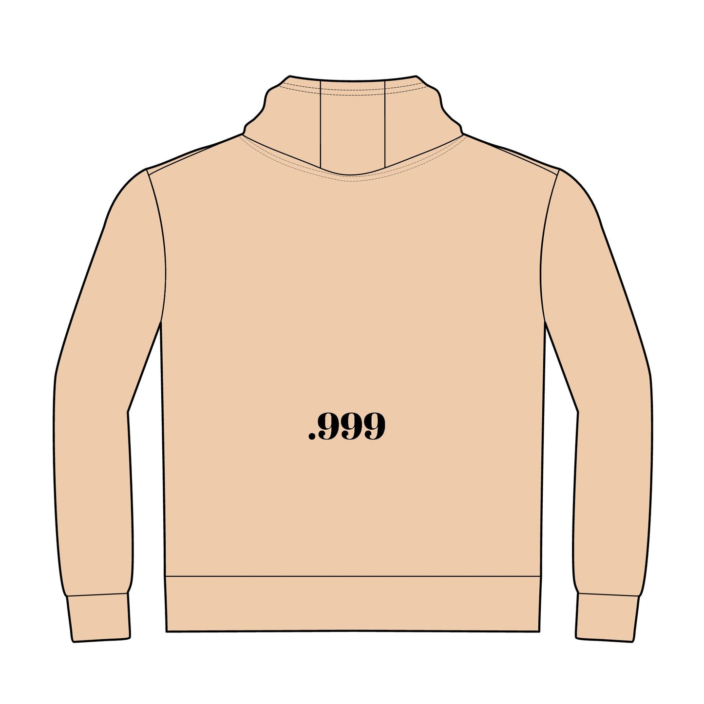 .999 Minimalist Hoodie, Unisex Casual Pullover, Comfortable Streetwear, Gift for Men and Women, Perfect for Every Occasion