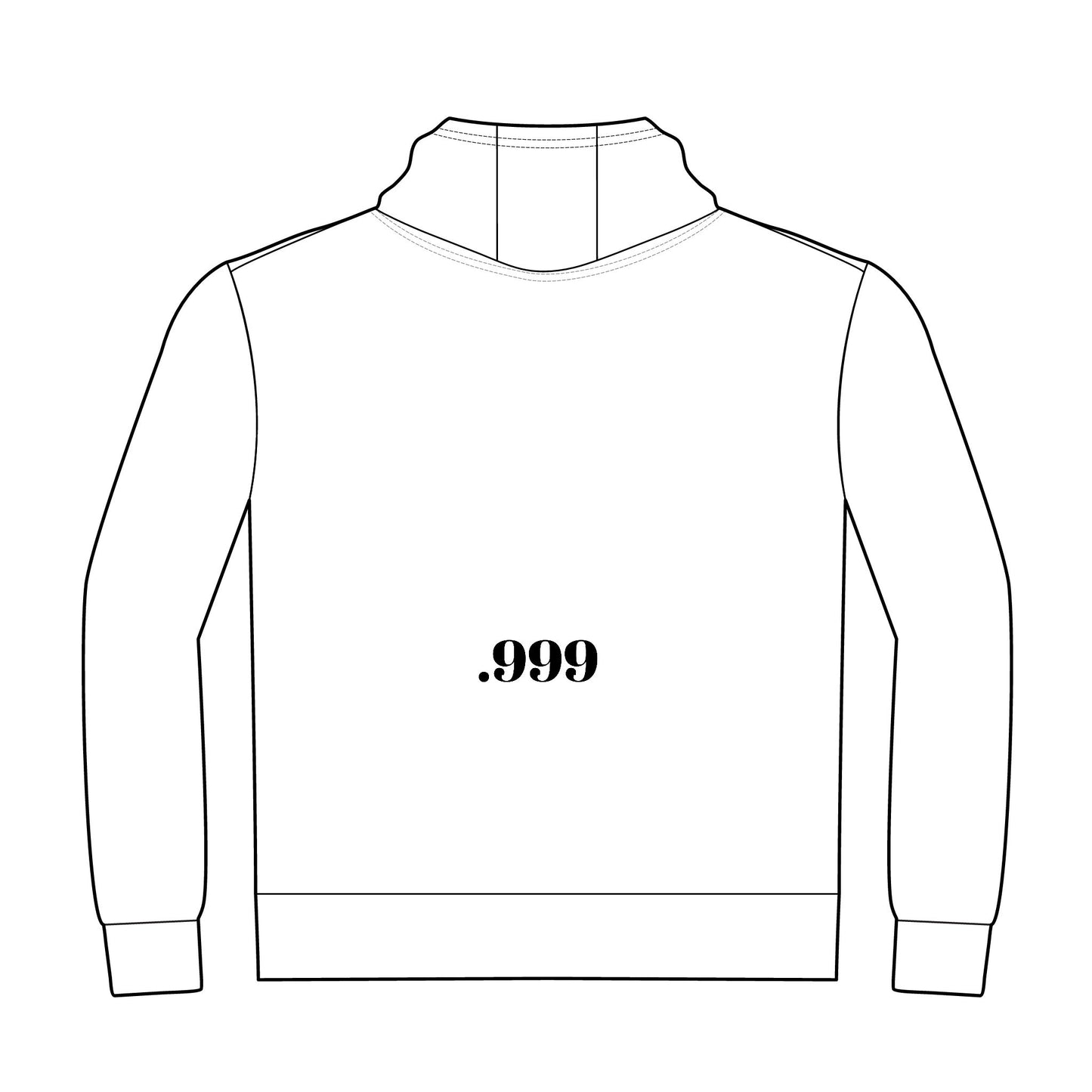.999 Minimalist Hoodie, Unisex Casual Pullover, Comfortable Streetwear, Gift for Men and Women, Perfect for Every Occasion