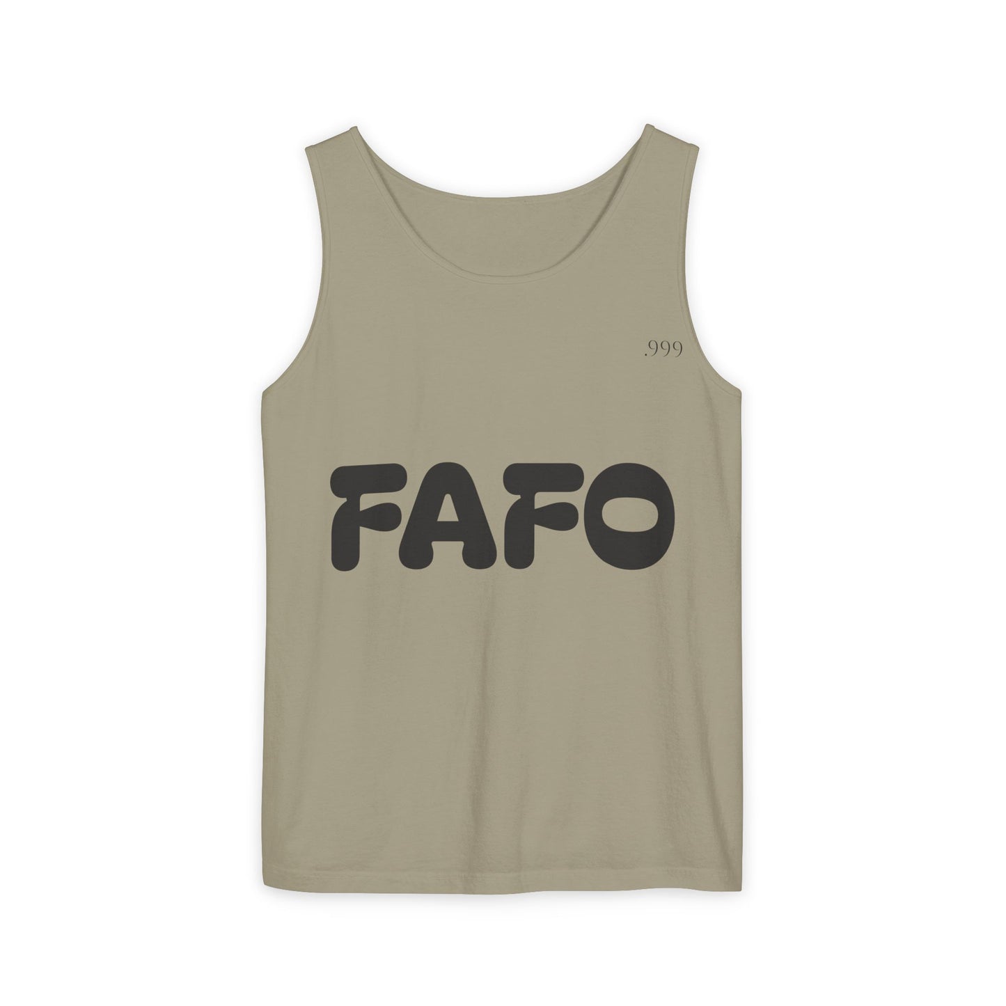 Trendy Unisex Tank Top with FAFO Design, Summer Essential, Casual Wear, Gift for Friends, Beach Outfit