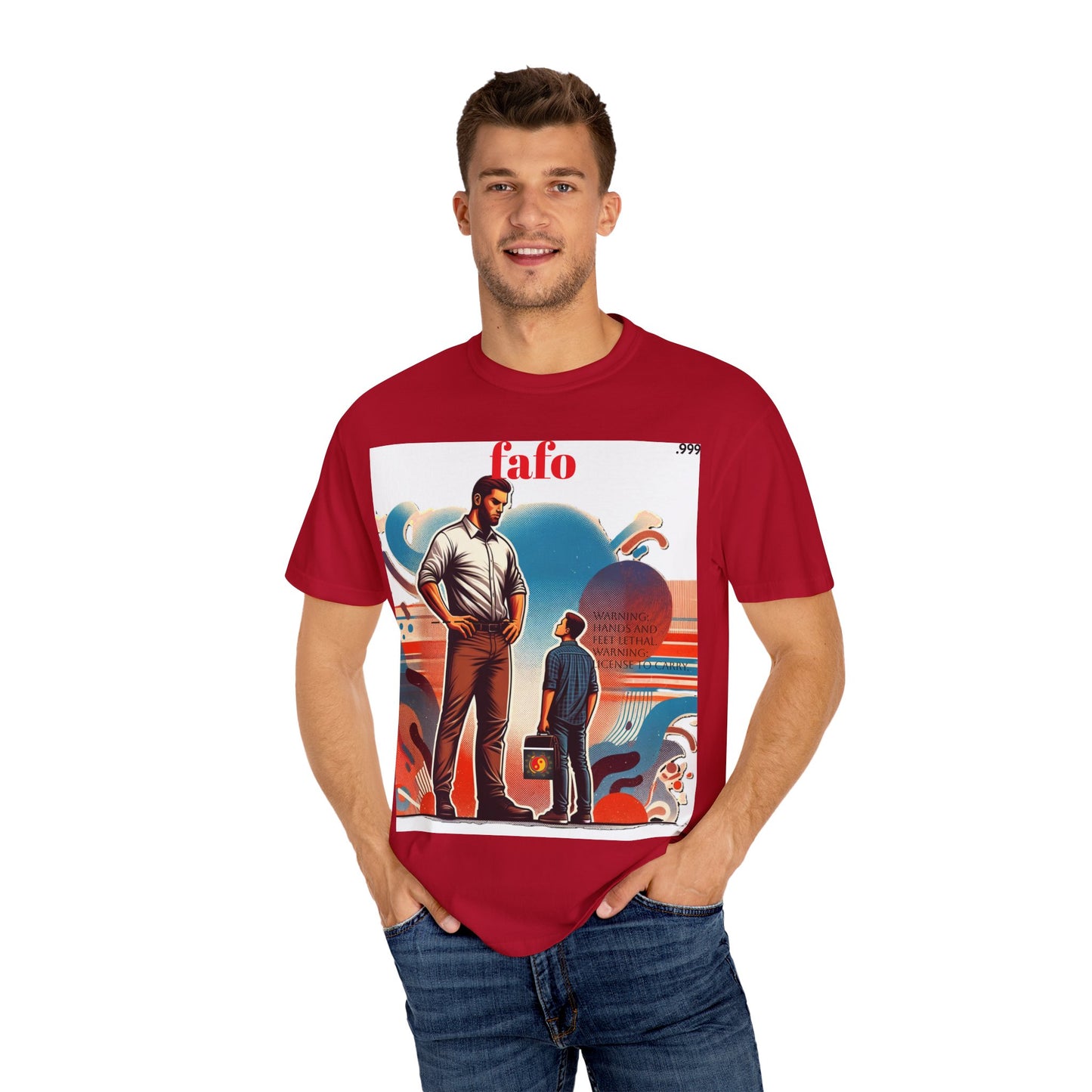 Bold Graphic T-Shirt with 'fafo' Design, Unisex Casual Style, Perfect for Everyday Wear, Gift for Friends, Streetwear Fashion