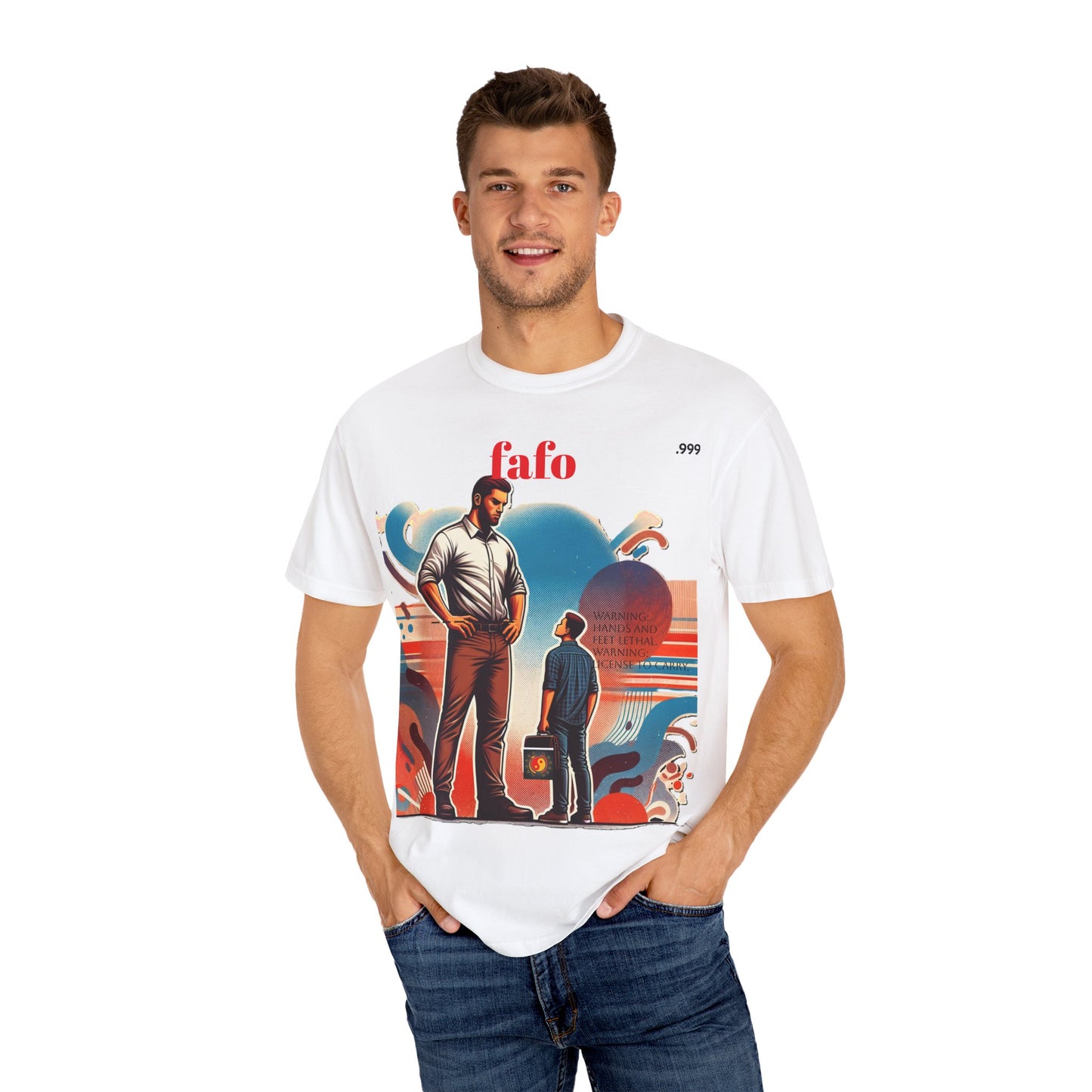 Bold Graphic T-Shirt with 'fafo' Design, Unisex Casual Style, Perfect for Everyday Wear, Gift for Friends, Streetwear Fashion