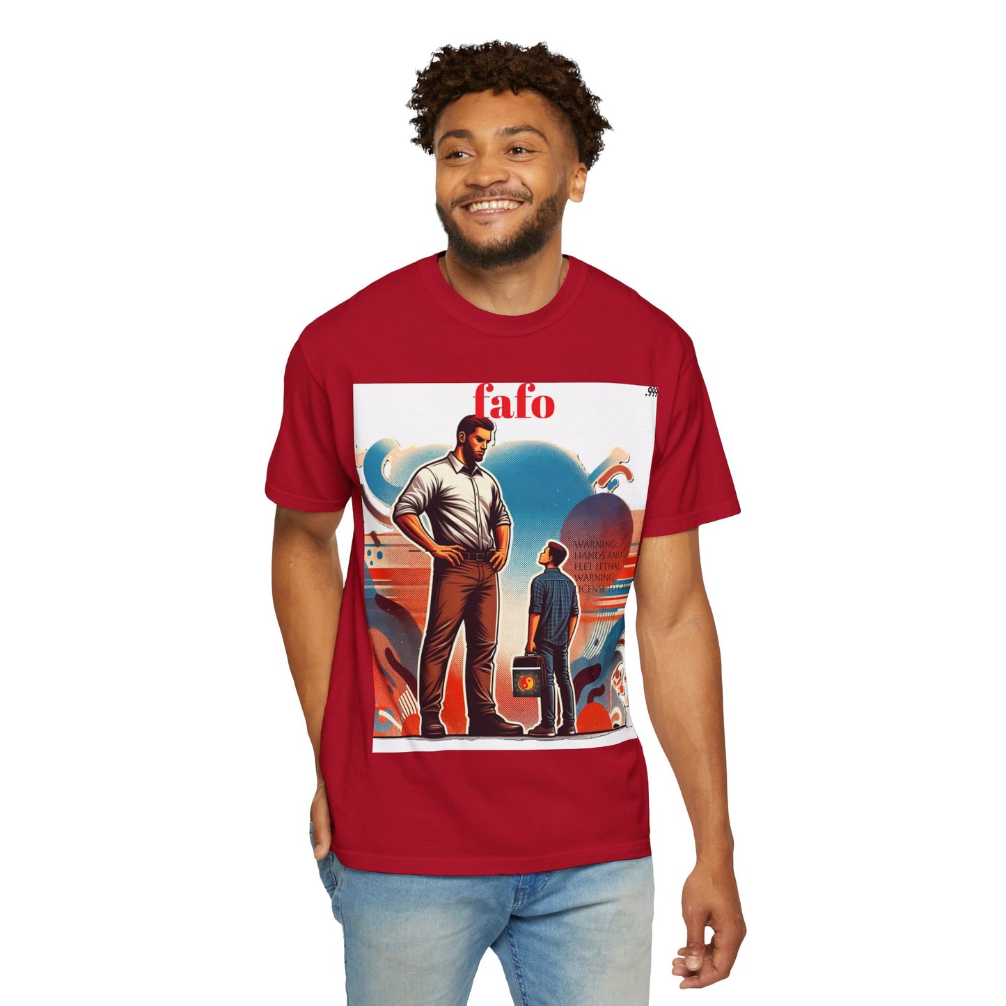 Bold Graphic T-Shirt with 'fafo' Design, Unisex Casual Style, Perfect for Everyday Wear, Gift for Friends, Streetwear Fashion