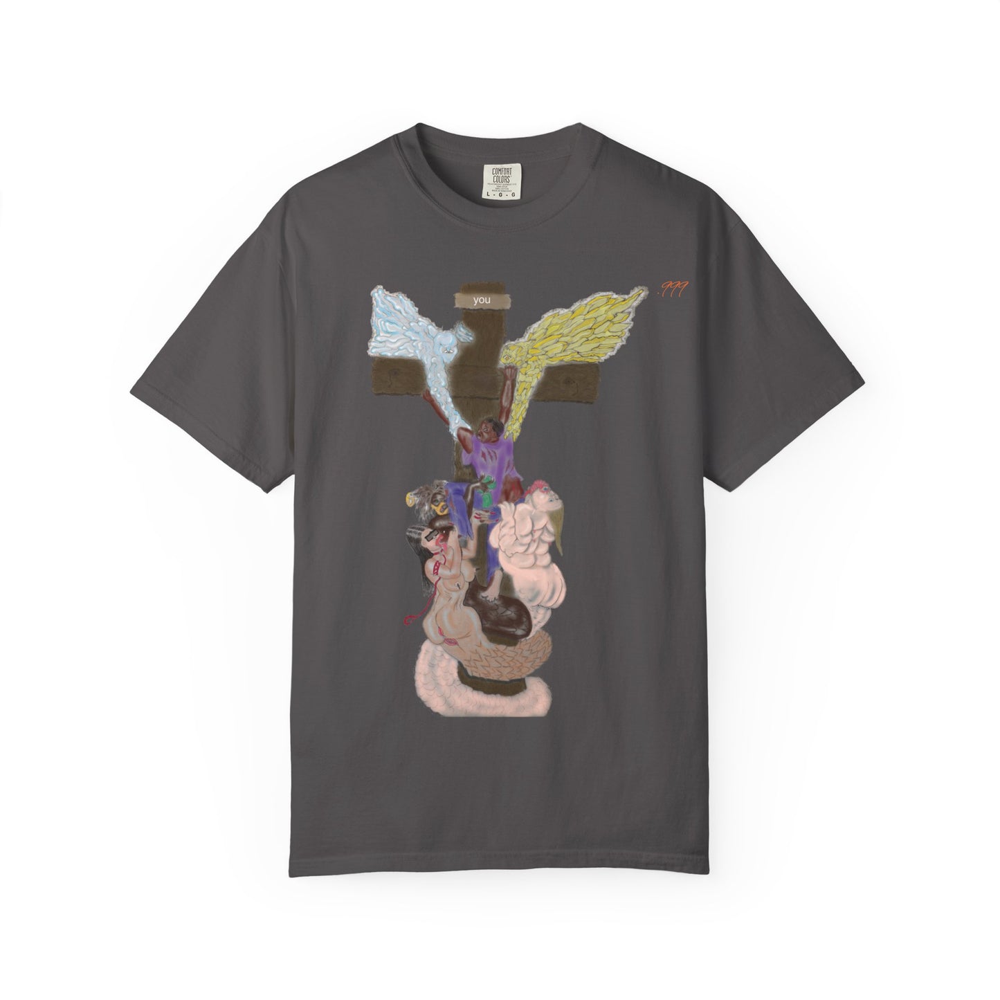 Spiritual Art T-shirt - Unique Garment-Dyed Tee for Self-Expression, Casual Wear, Gifts for Art Lovers, Street Style Fashion, [...]