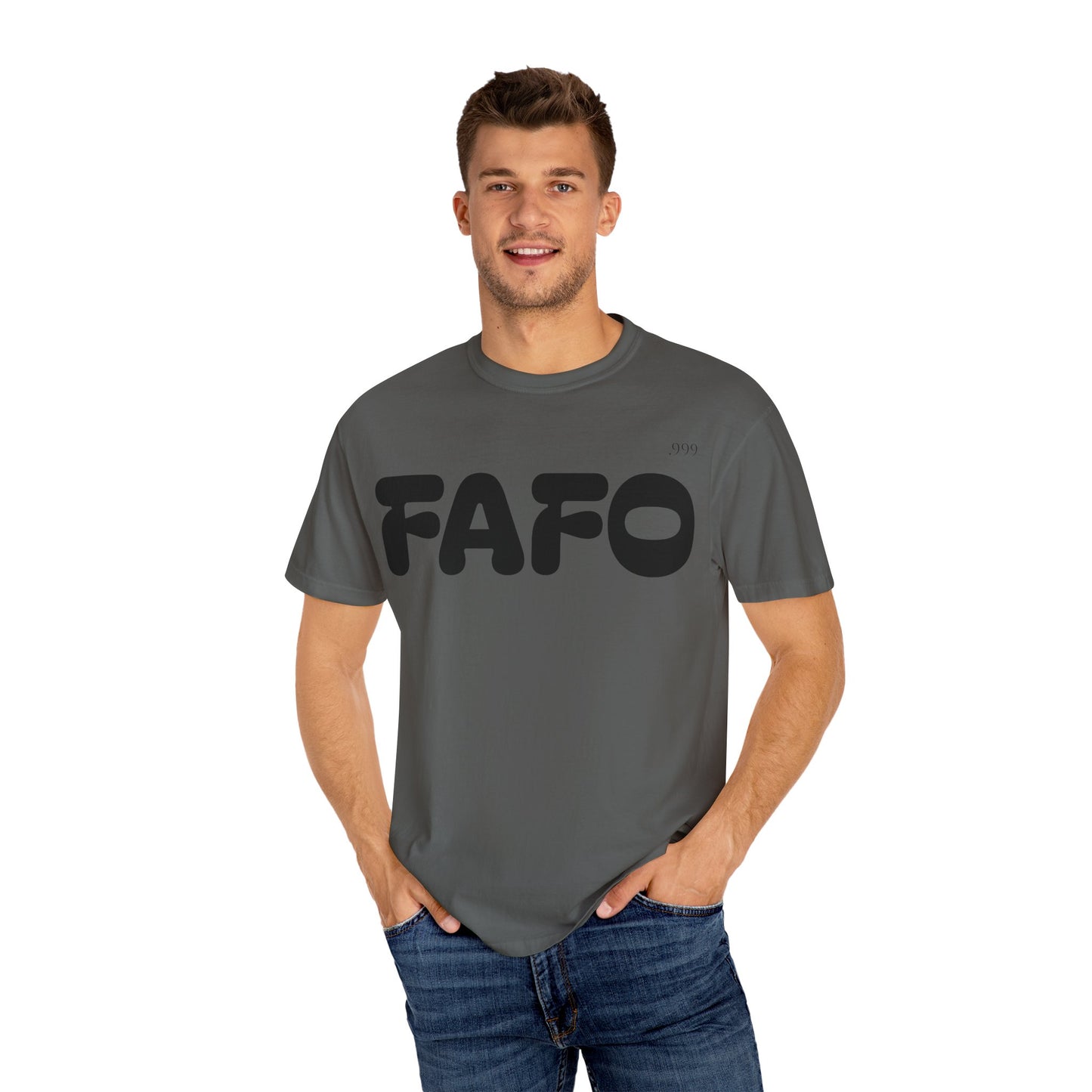FAFO Unisex Garment-Dyed T-Shirt | Comfortable Casual Tee, Fun Gift for Friends, Everyday Wear, Birthday Surprise, Streetwear Style