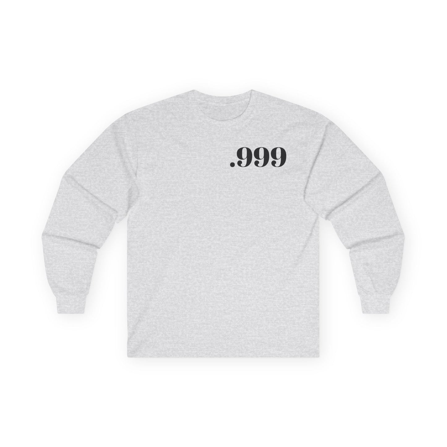 Minimalist Long Sleeve Tee with .999 Design - Casual Wear, Gift for Trendsetters, Unisex Everyday Tee, Perfect for Layering, Ideal for [...]