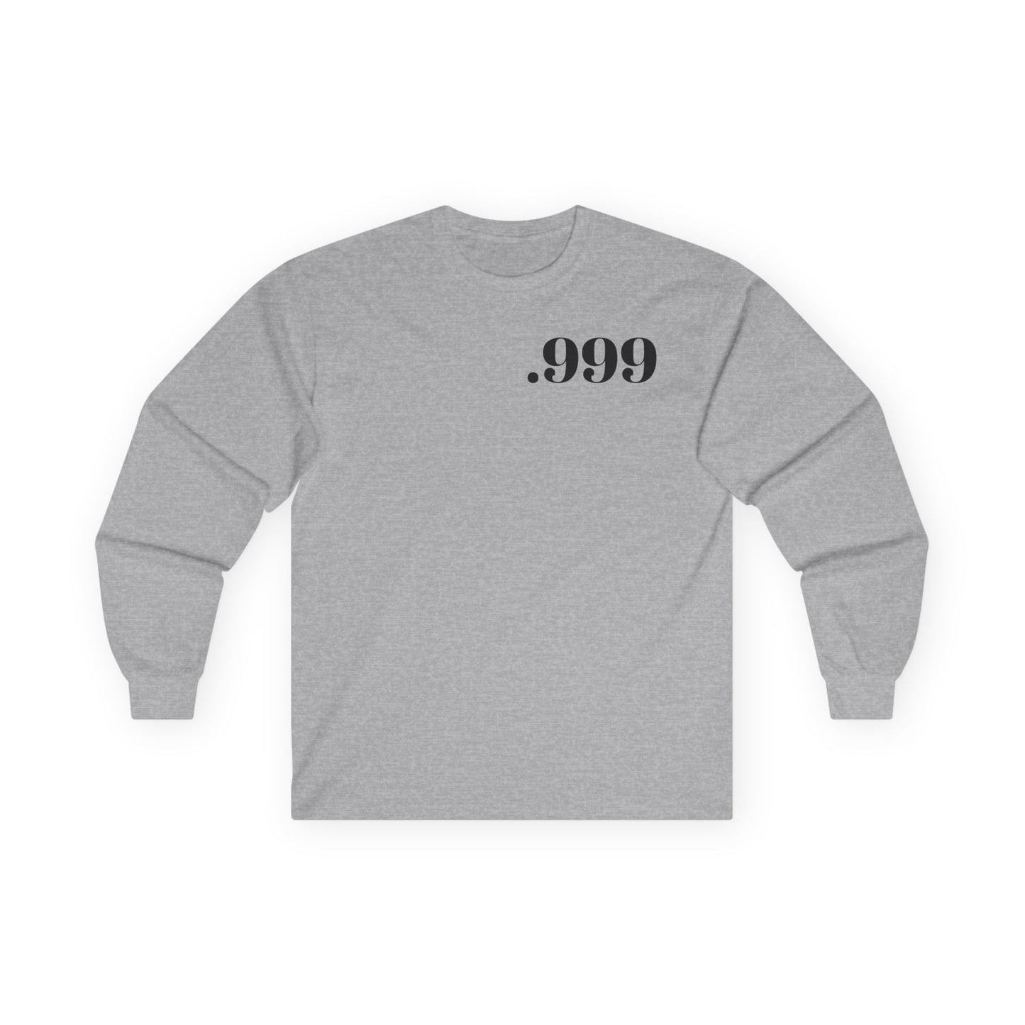 Minimalist Long Sleeve Tee with .999 Design - Casual Wear, Gift for Trendsetters, Unisex Everyday Tee, Perfect for Layering, Ideal for [...]