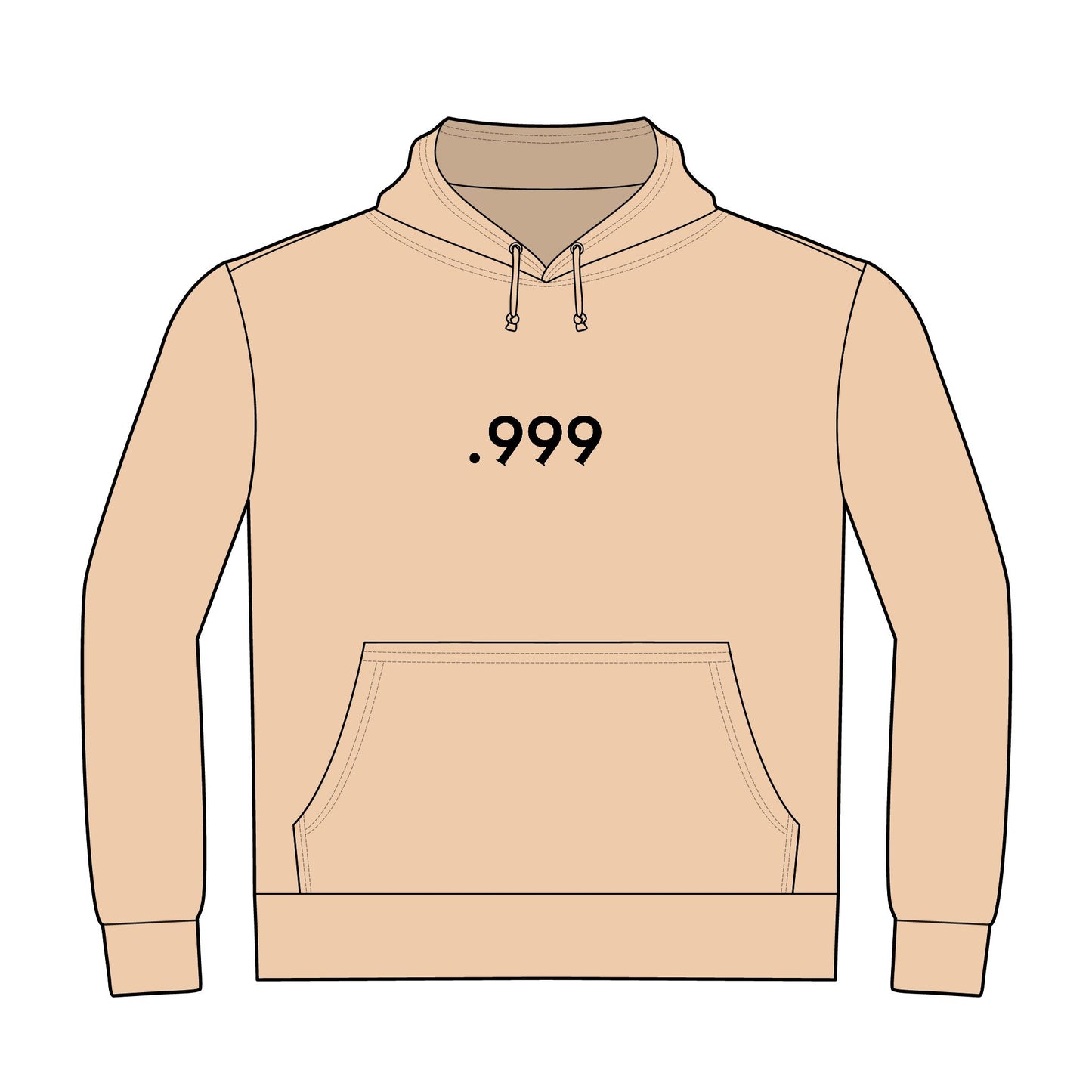 .999 Minimalist Hoodie, Unisex Casual Pullover, Comfortable Streetwear, Gift for Men and Women, Perfect for Every Occasion