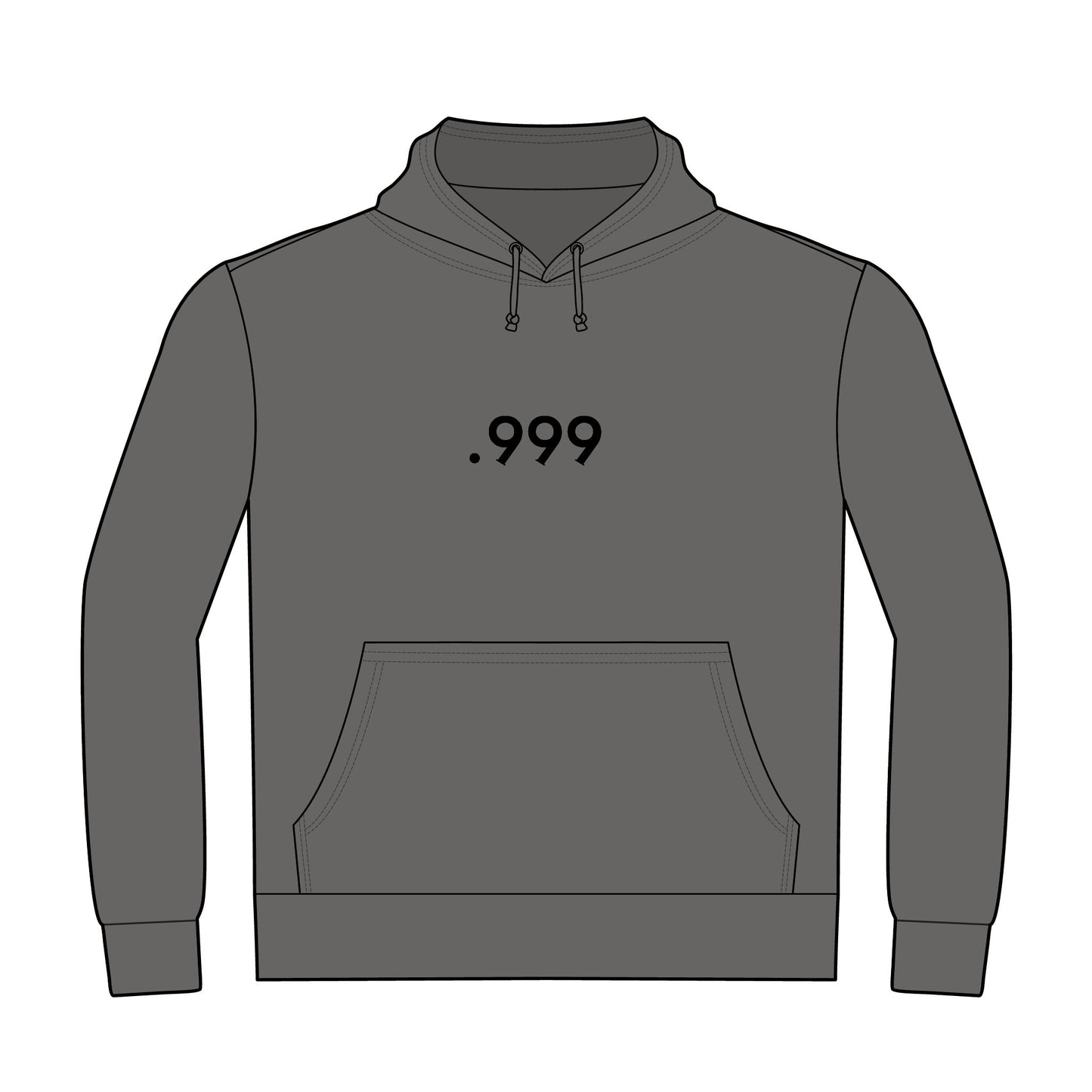 .999 Minimalist Hoodie, Unisex Casual Pullover, Comfortable Streetwear, Gift for Men and Women, Perfect for Every Occasion