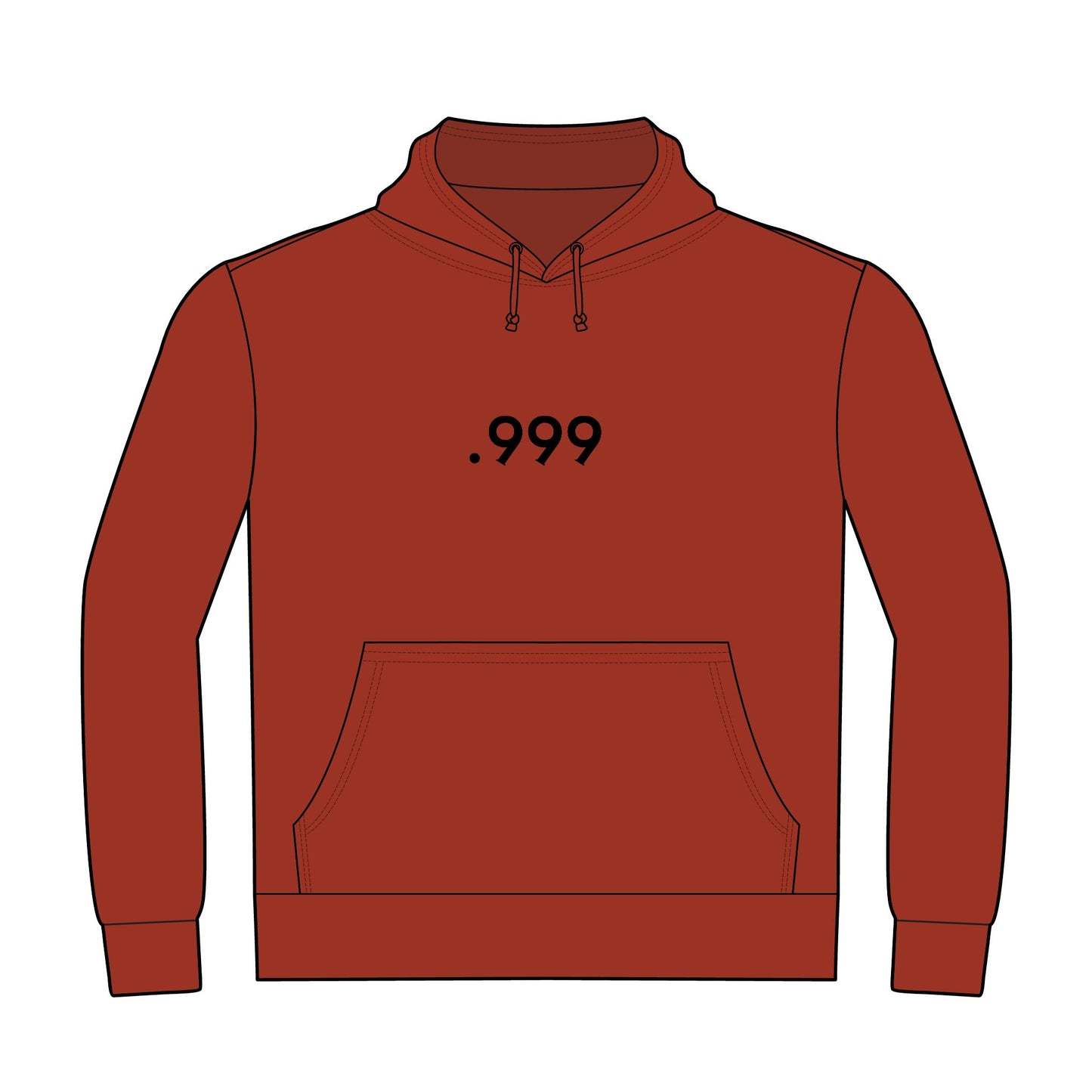 .999 Minimalist Hoodie, Unisex Casual Pullover, Comfortable Streetwear, Gift for Men and Women, Perfect for Every Occasion