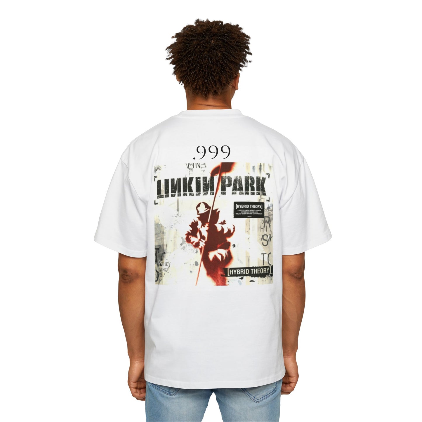 Men's Oversized Graphic Tee - Linkin Park Inspired, Casual Streetwear, Music Lover Gift, Alternative Fashion, Comfortable Tee