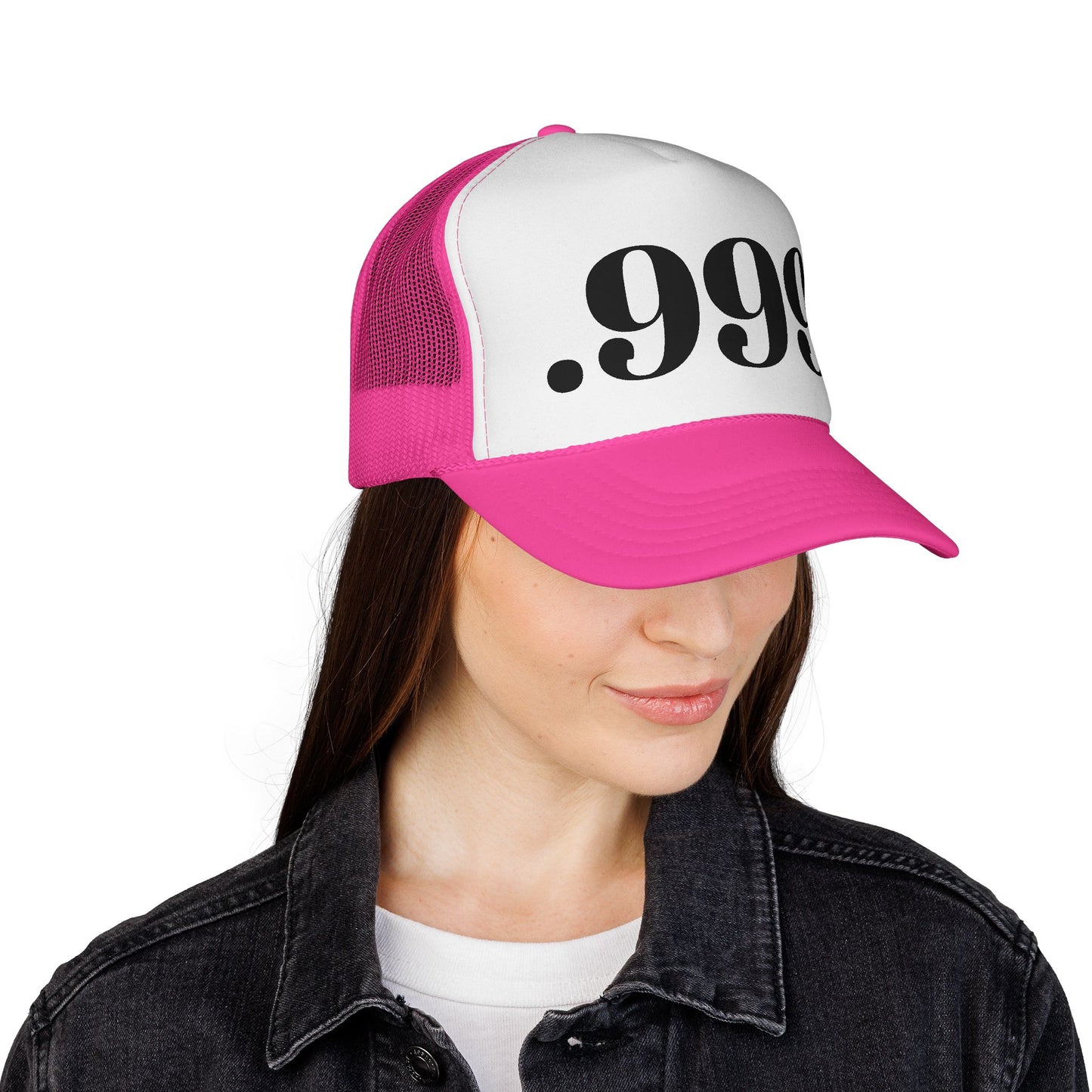 .999 Trucker Cap - Cool Casual Hat, Unique Gift for Dads, Summer BBQ, Outdoor Adventures, Statement Accessory