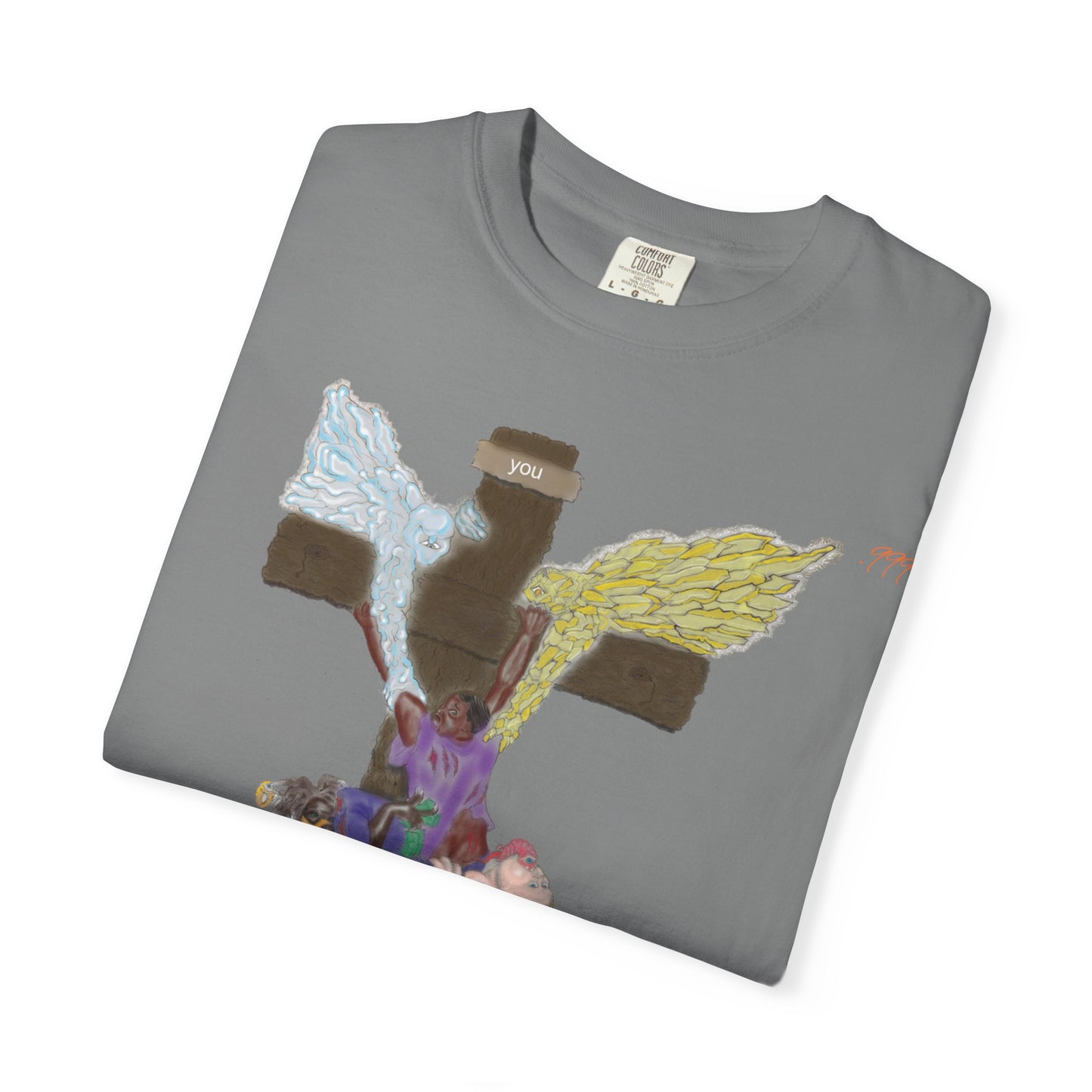 Spiritual Art T-shirt - Unique Garment-Dyed Tee for Self-Expression, Casual Wear, Gifts for Art Lovers, Street Style Fashion, [...]