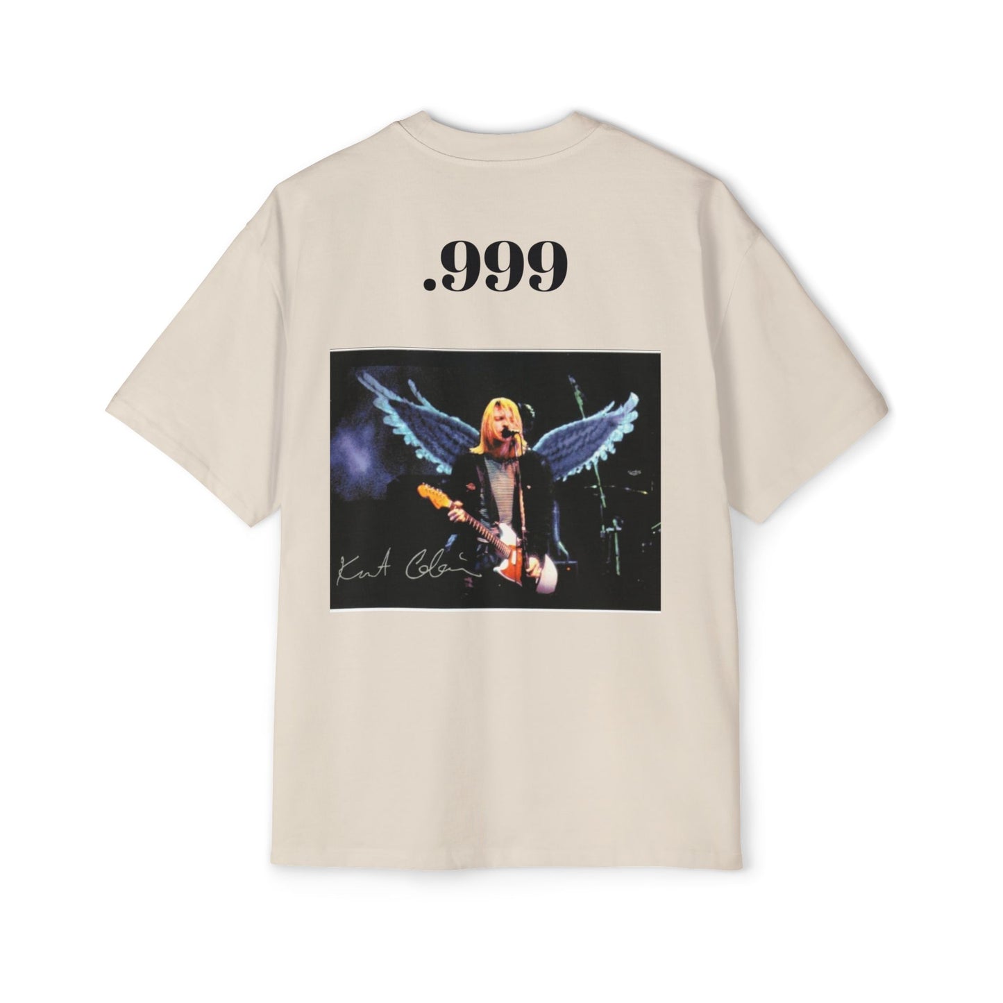 Kurt Cobain Inspired Men's Heavy Oversized Tee, Grunge Style Shirt, Casual Vintage Tee, Music Lover's Gift, Graphic Band Shirt
