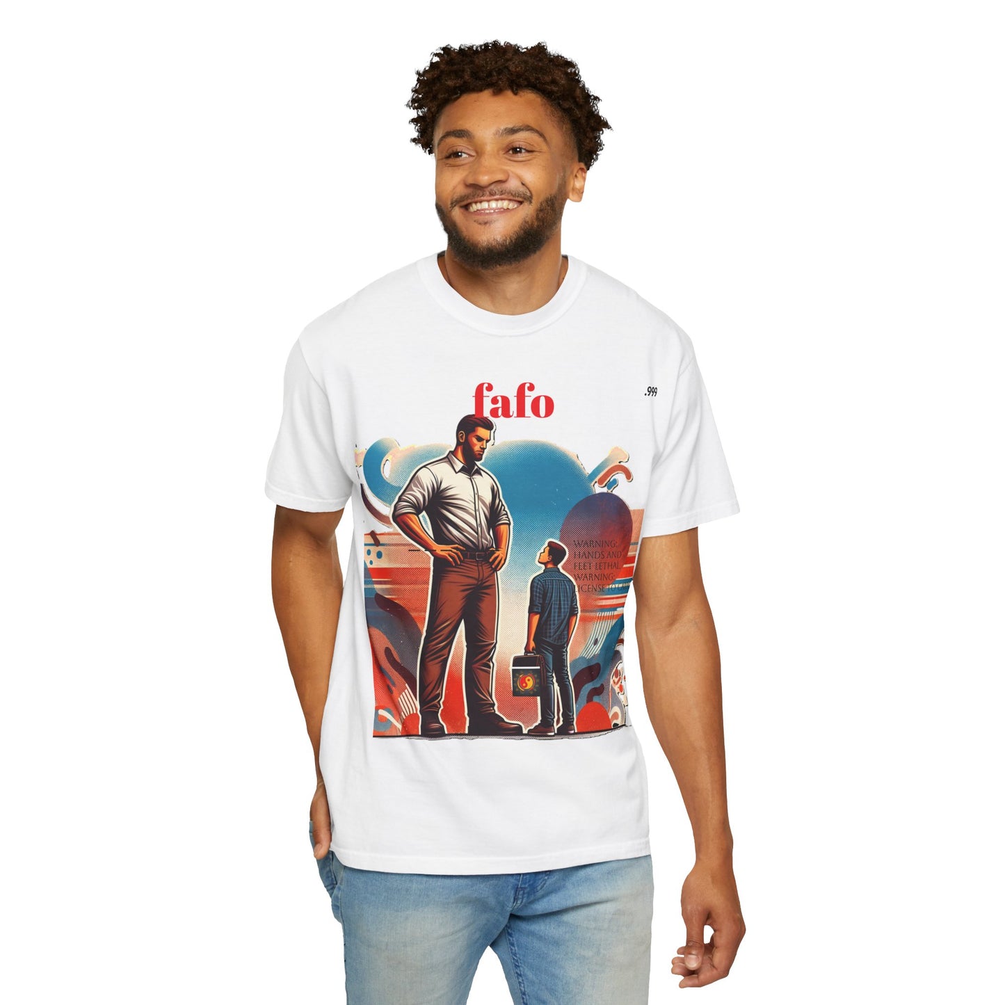 Bold Graphic T-Shirt with 'fafo' Design, Unisex Casual Style, Perfect for Everyday Wear, Gift for Friends, Streetwear Fashion