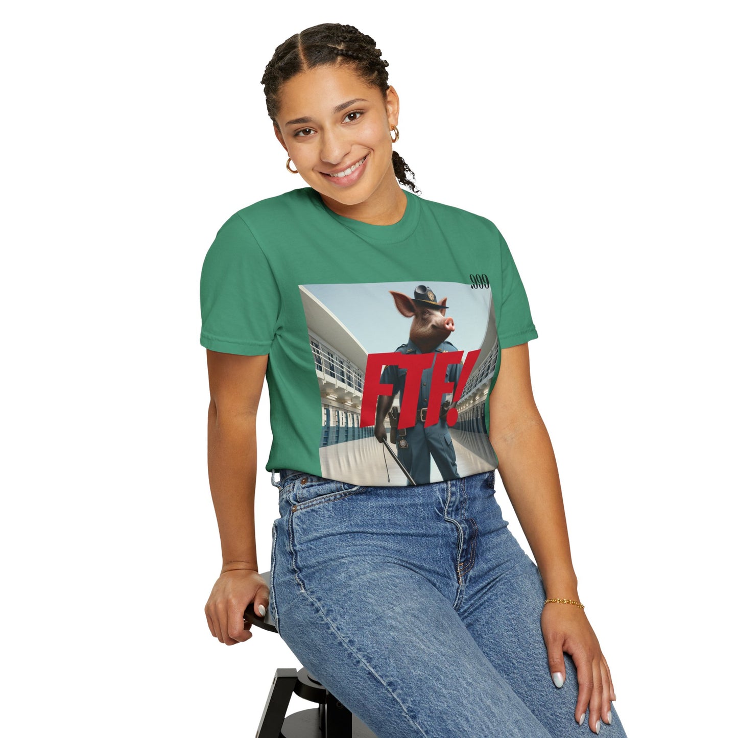 FTF! Unisex Garment-Dyed Tee - Bold Graphic Shirt for Trendsetters, Casual Wear, Gift for Friends, Street Style, Unique Wardrobe Must-Have