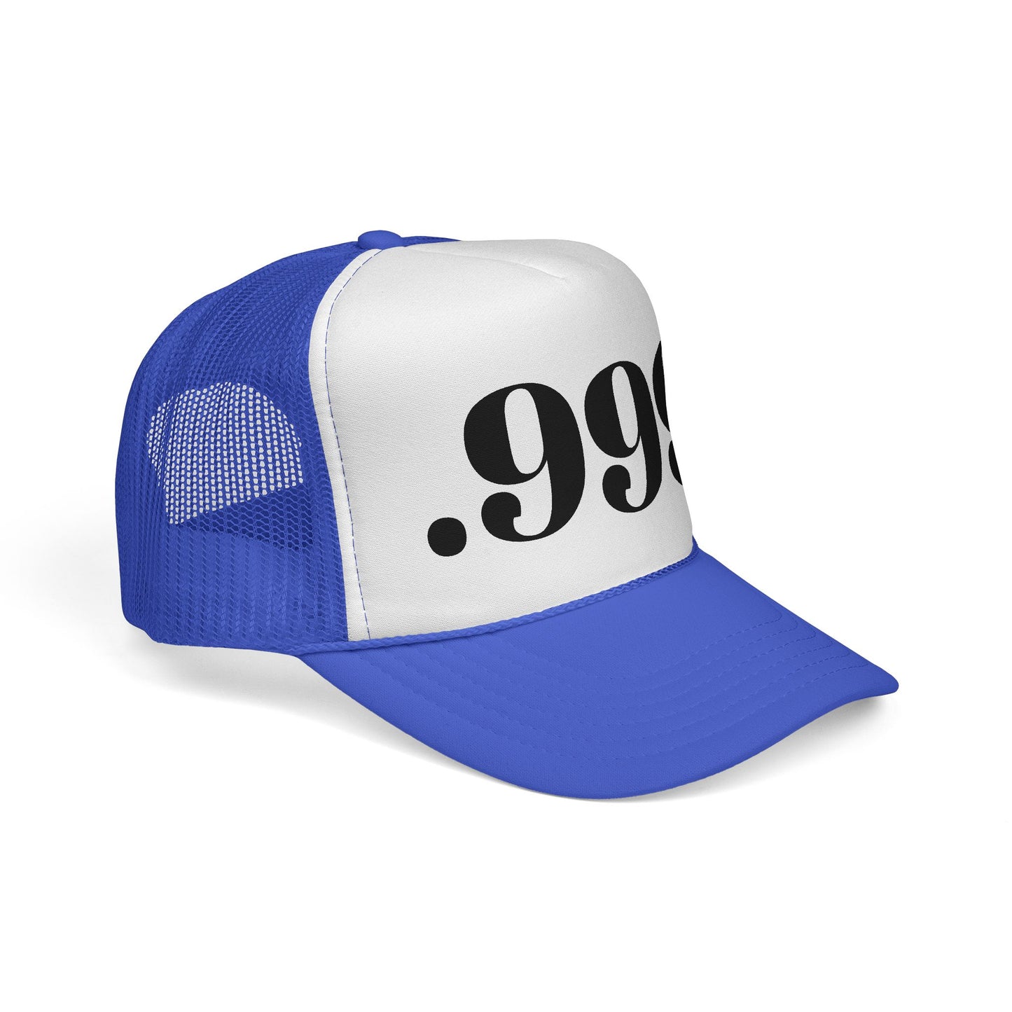 .999 Trucker Cap - Cool Casual Hat, Unique Gift for Dads, Summer BBQ, Outdoor Adventures, Statement Accessory