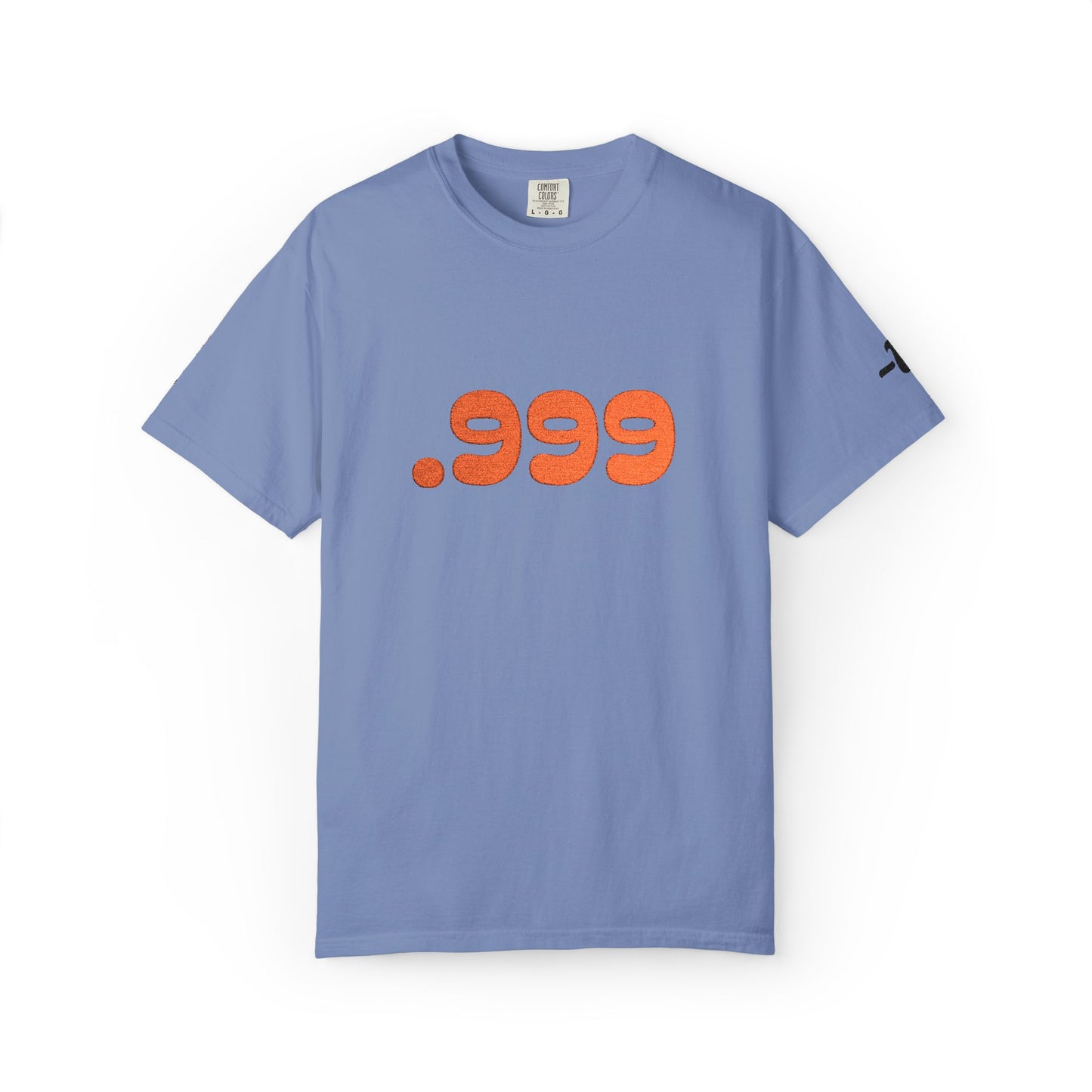 Garment-Dyed Unisex T-Shirt with .999 Design, Casual Wear, Street Style, Gift for Him/Her, Perfect for Everyday and Celebrations