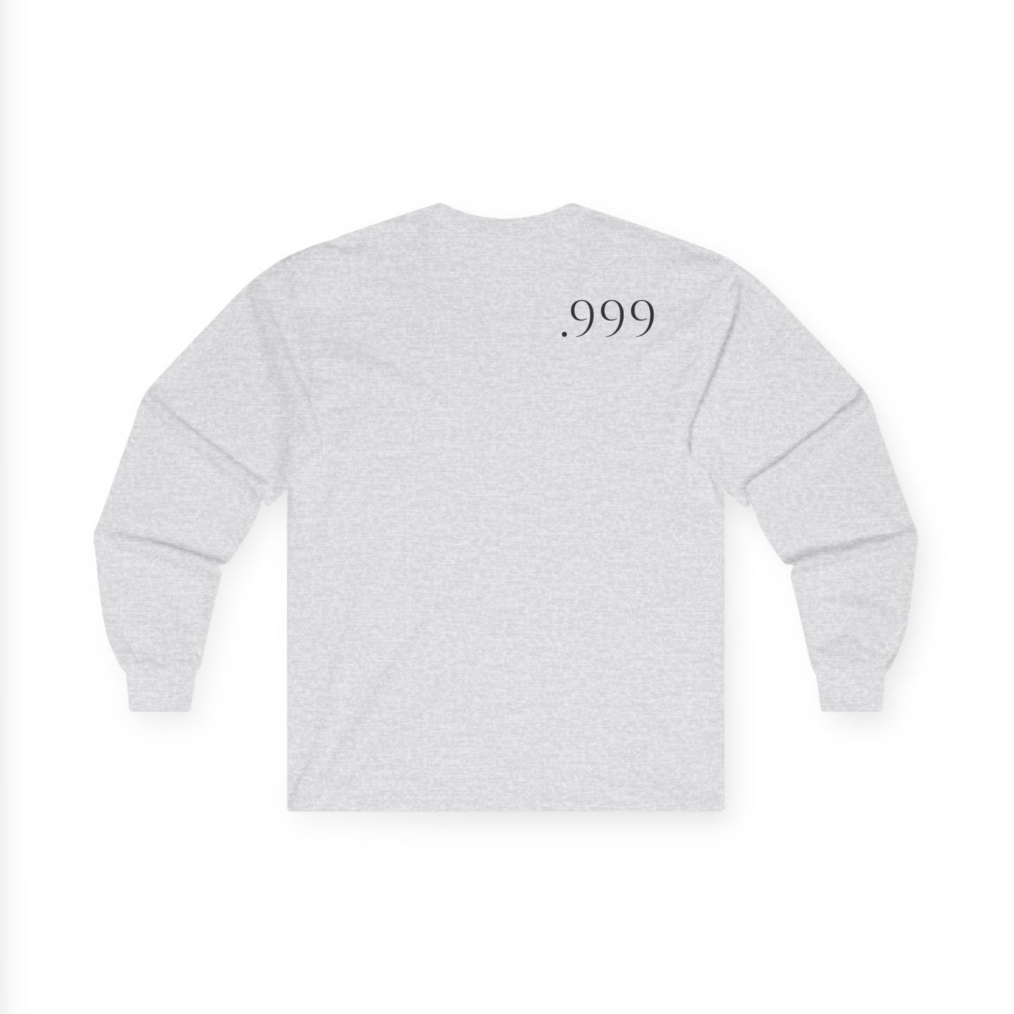 Minimalist Long Sleeve Tee with .999 Design - Casual Wear, Gift for Trendsetters, Unisex Everyday Tee, Perfect for Layering, Ideal for [...]