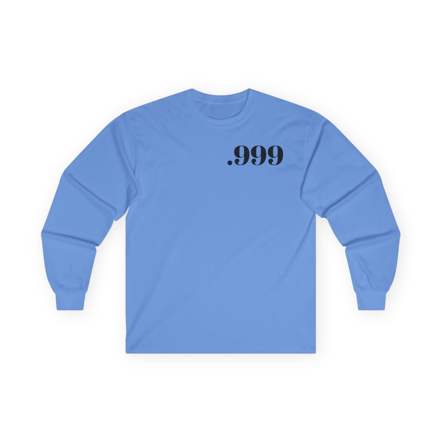 Minimalist Long Sleeve Tee with .999 Design - Casual Wear, Gift for Trendsetters, Unisex Everyday Tee, Perfect for Layering, Ideal for [...]