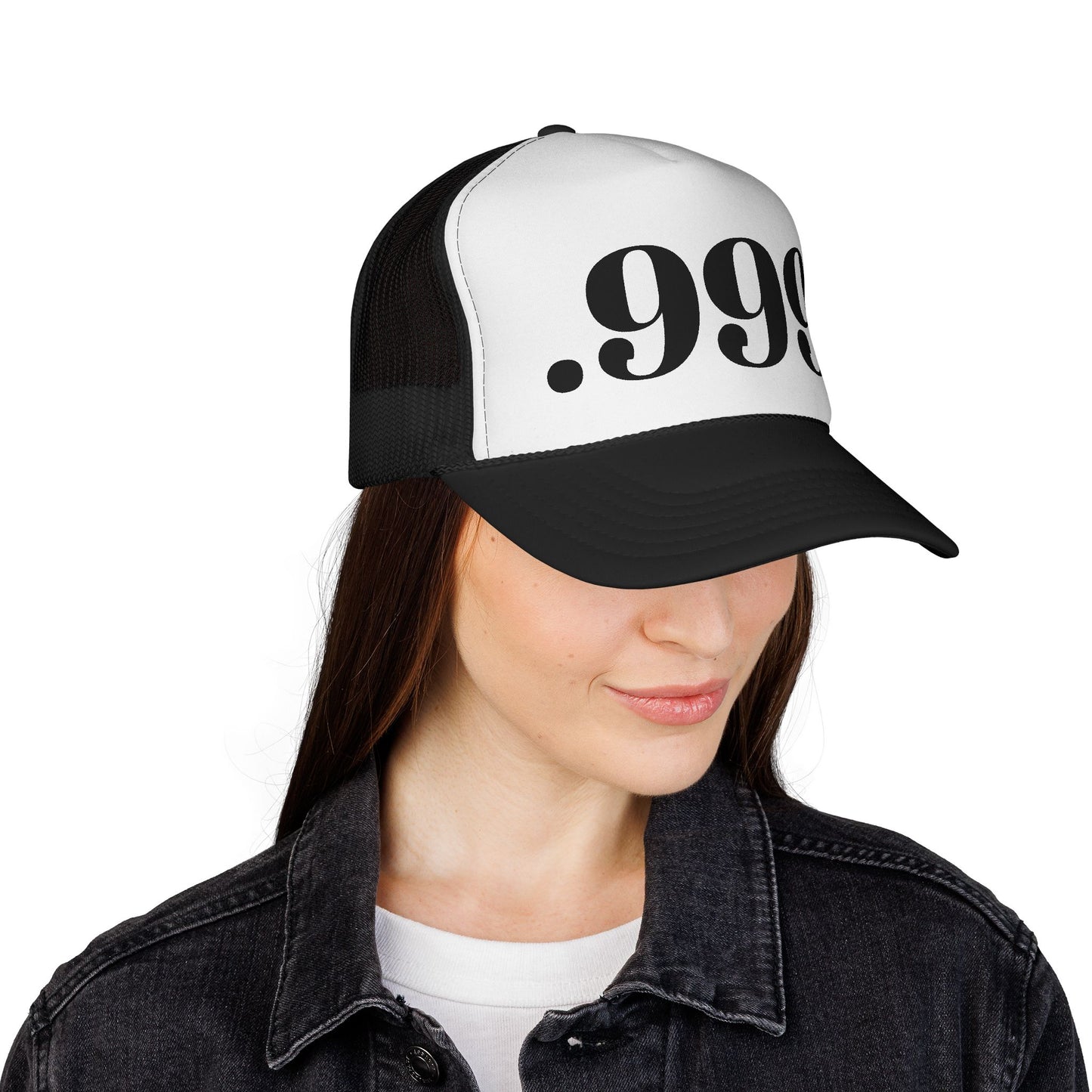 .999 Trucker Cap - Cool Casual Hat, Unique Gift for Dads, Summer BBQ, Outdoor Adventures, Statement Accessory