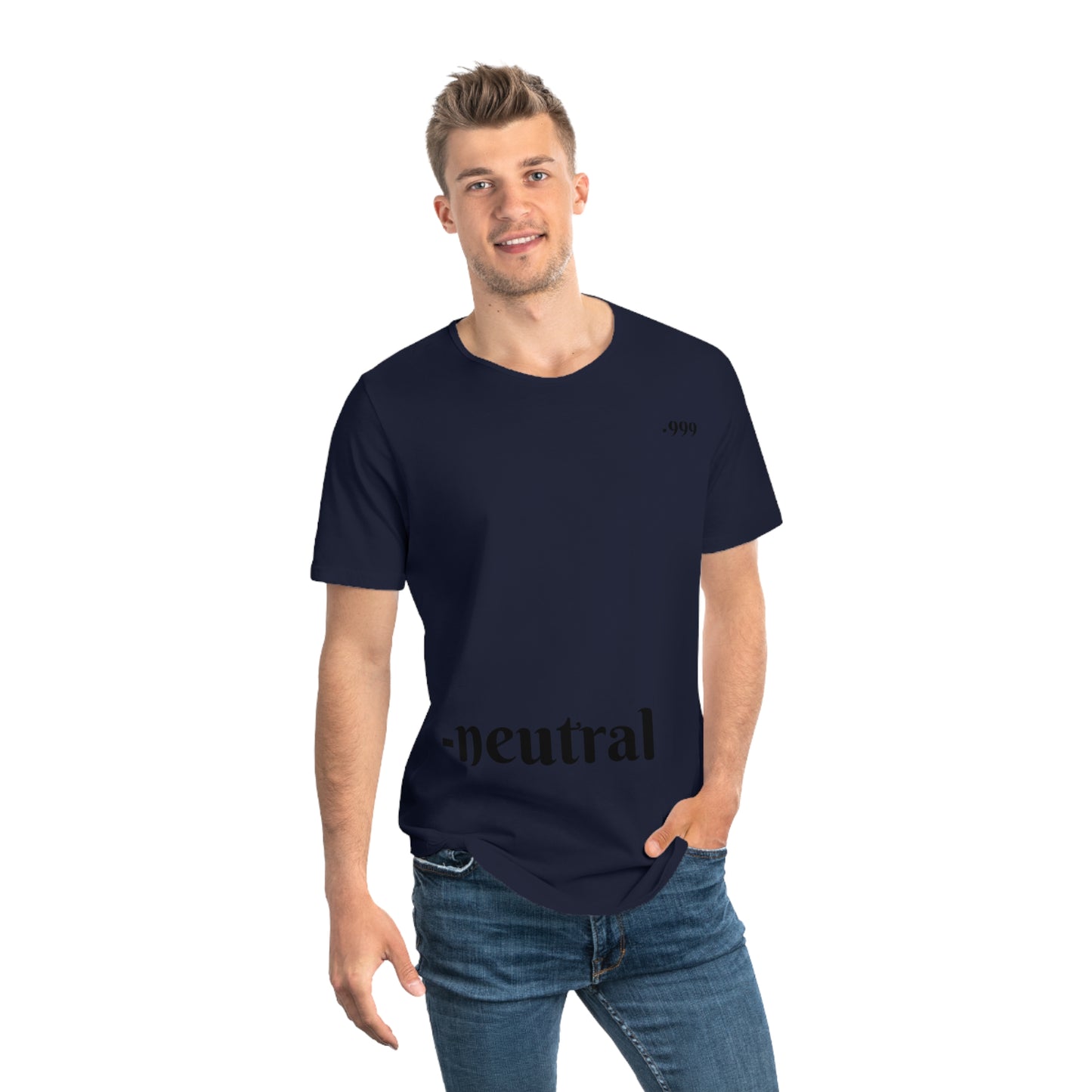 Men's Curved Hem Tee - Neutral Vibe, Stylish Casual Wear, Streetwear Essential, Perfect for Everyday or Special Occasions, Minimalist [...]
