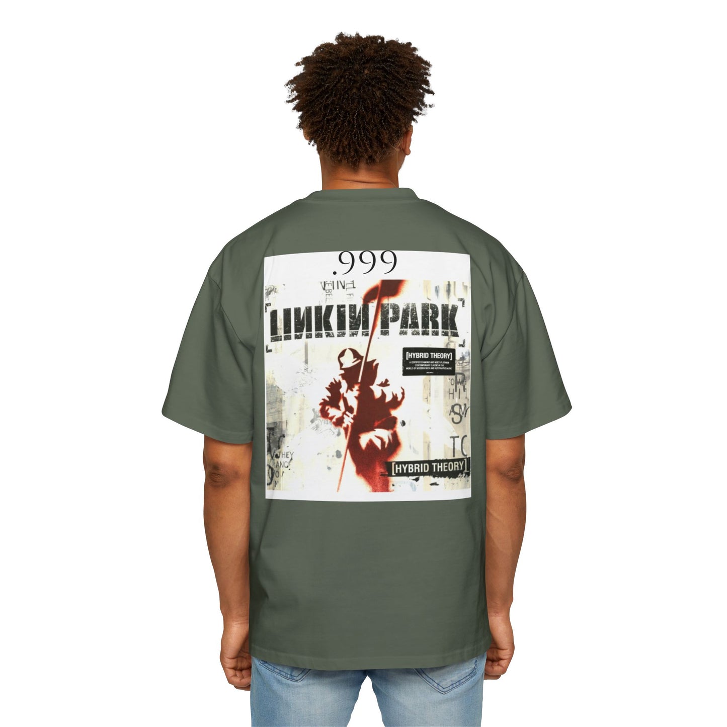 Men's Oversized Graphic Tee - Linkin Park Inspired, Casual Streetwear, Music Lover Gift, Alternative Fashion, Comfortable Tee