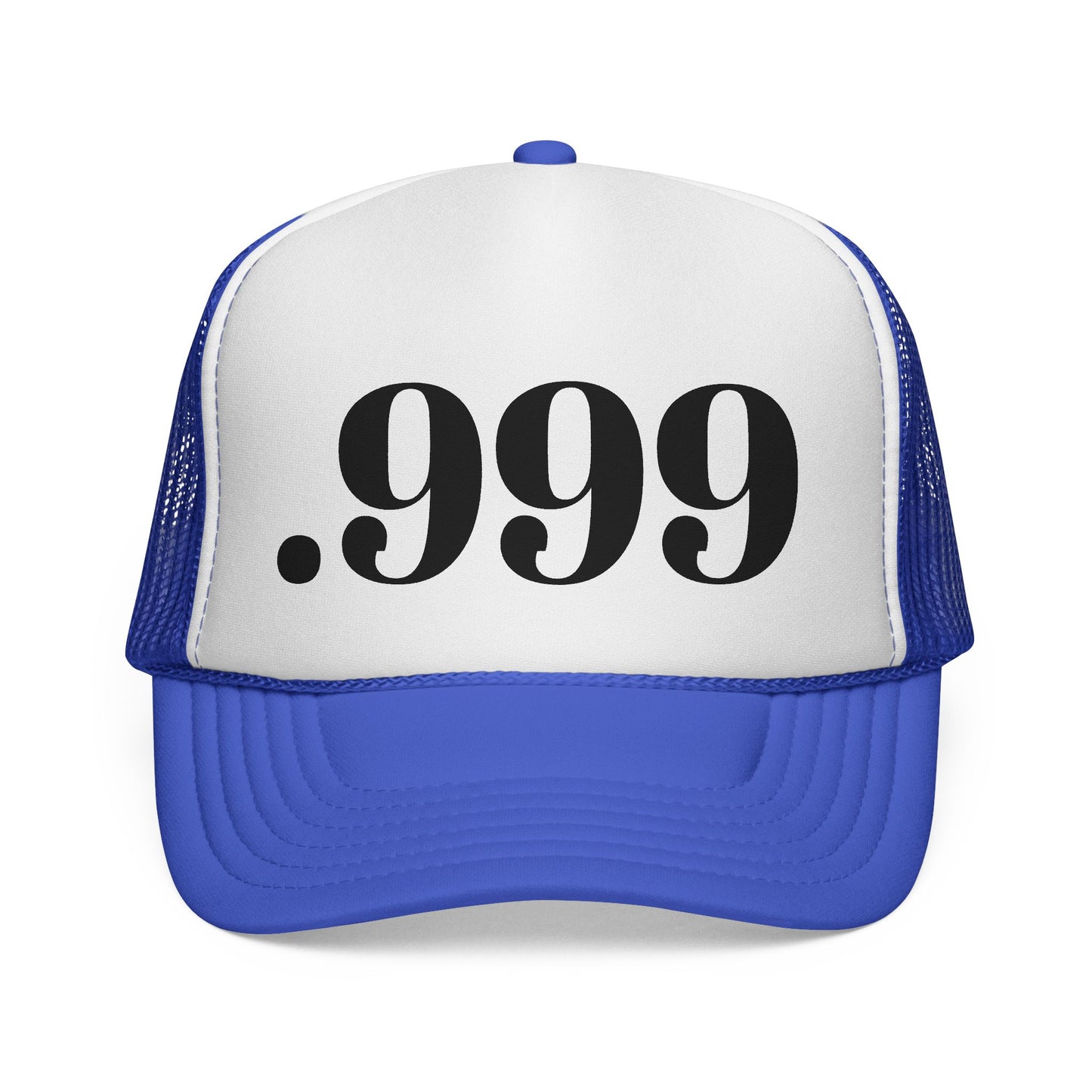 .999 Trucker Cap - Cool Casual Hat, Unique Gift for Dads, Summer BBQ, Outdoor Adventures, Statement Accessory