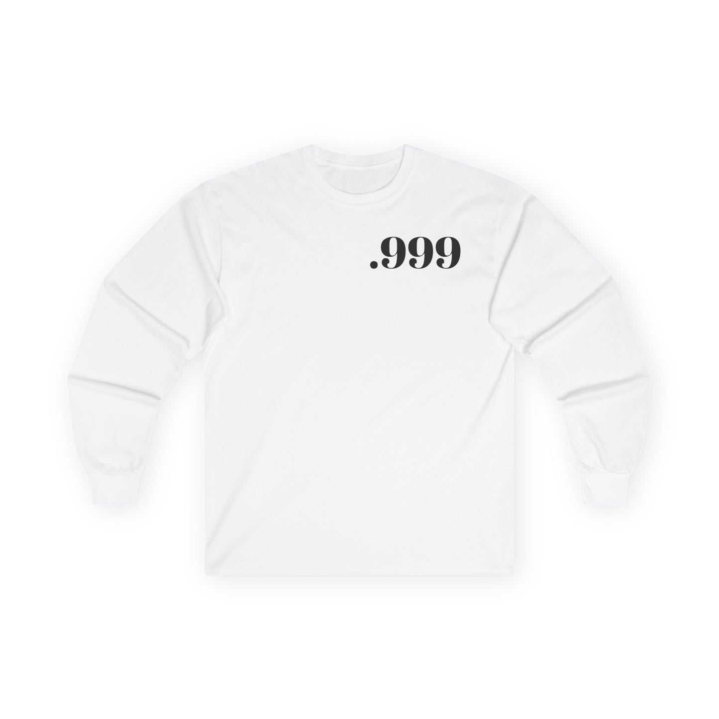 Minimalist Long Sleeve Tee with .999 Design - Casual Wear, Gift for Trendsetters, Unisex Everyday Tee, Perfect for Layering, Ideal for [...]