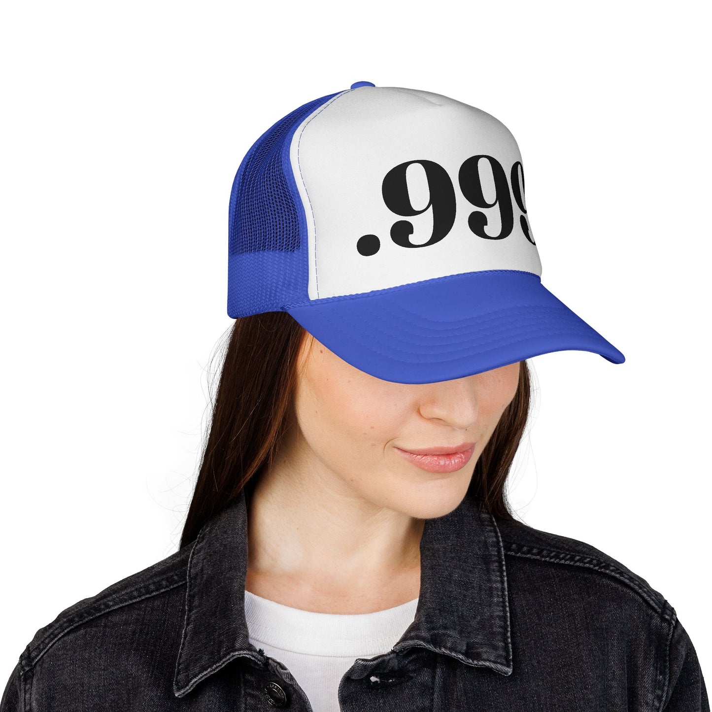 .999 Trucker Cap - Cool Casual Hat, Unique Gift for Dads, Summer BBQ, Outdoor Adventures, Statement Accessory