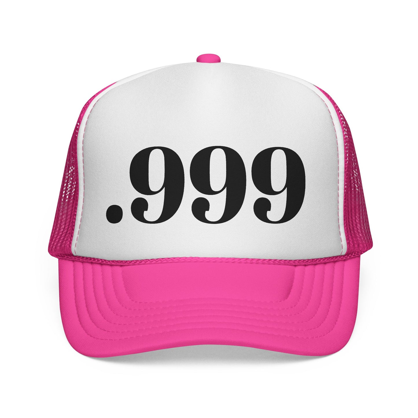 .999 Trucker Cap - Cool Casual Hat, Unique Gift for Dads, Summer BBQ, Outdoor Adventures, Statement Accessory