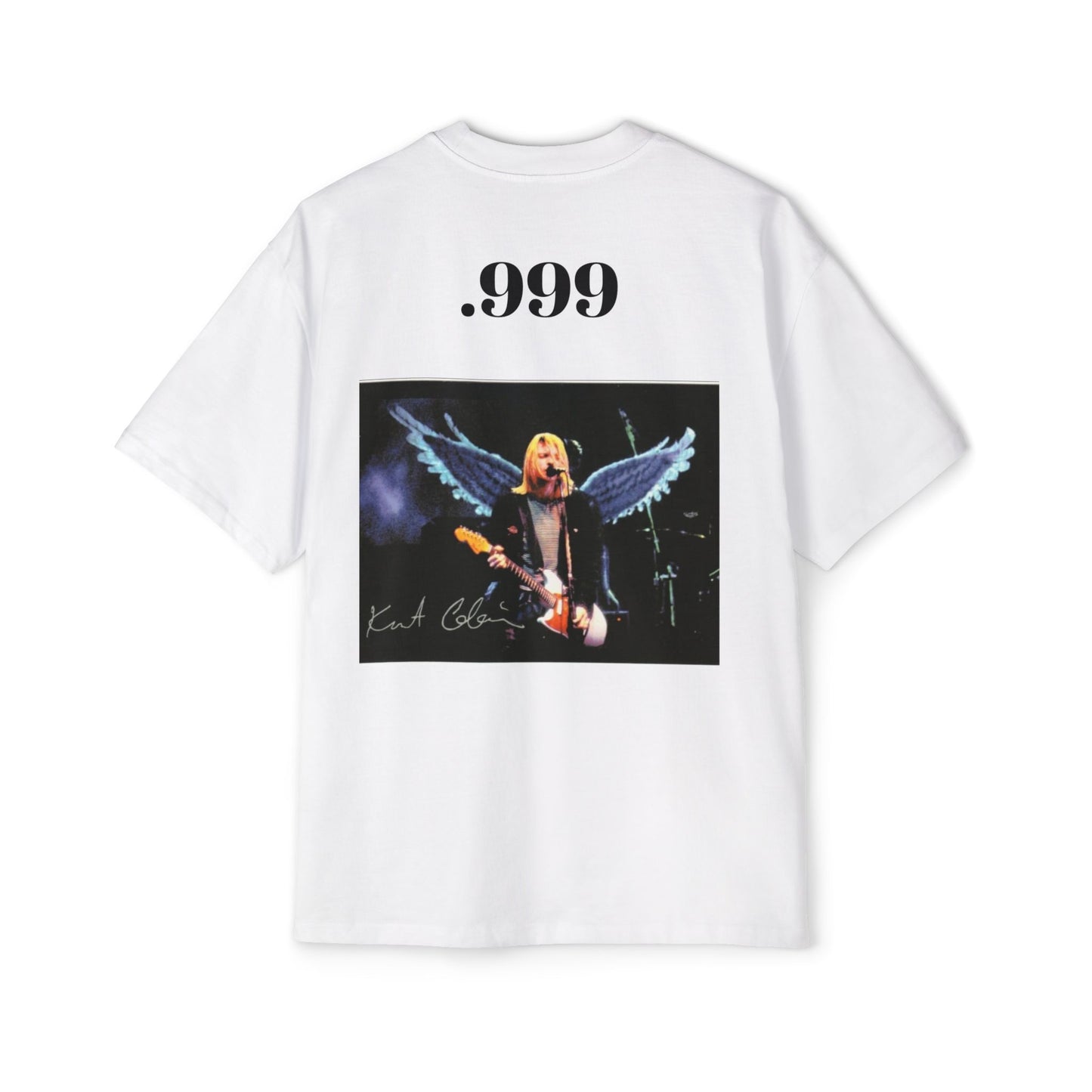 Kurt Cobain Inspired Men's Heavy Oversized Tee, Grunge Style Shirt, Casual Vintage Tee, Music Lover's Gift, Graphic Band Shirt