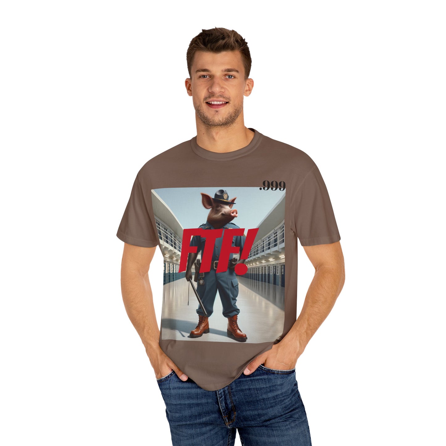 FTF! Unisex Garment-Dyed Tee - Bold Graphic Shirt for Trendsetters, Casual Wear, Gift for Friends, Street Style, Unique Wardrobe Must-Have