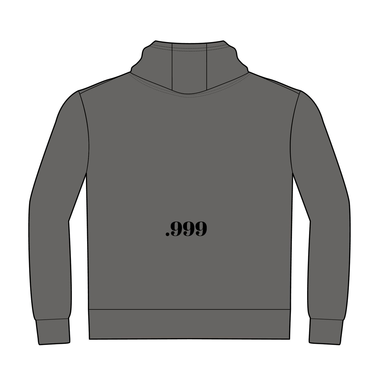 .999 Minimalist Hoodie, Unisex Casual Pullover, Comfortable Streetwear, Gift for Men and Women, Perfect for Every Occasion