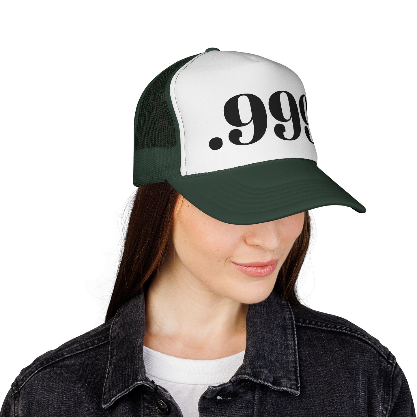 .999 Trucker Cap - Cool Casual Hat, Unique Gift for Dads, Summer BBQ, Outdoor Adventures, Statement Accessory
