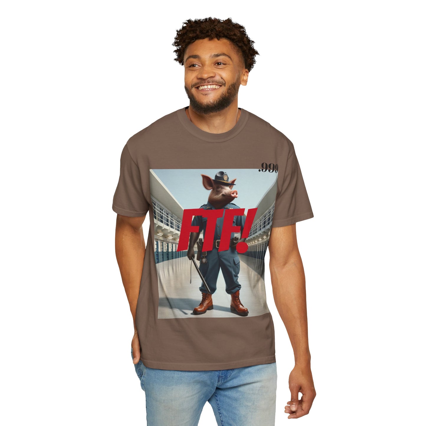 FTF! Unisex Garment-Dyed Tee - Bold Graphic Shirt for Trendsetters, Casual Wear, Gift for Friends, Street Style, Unique Wardrobe Must-Have