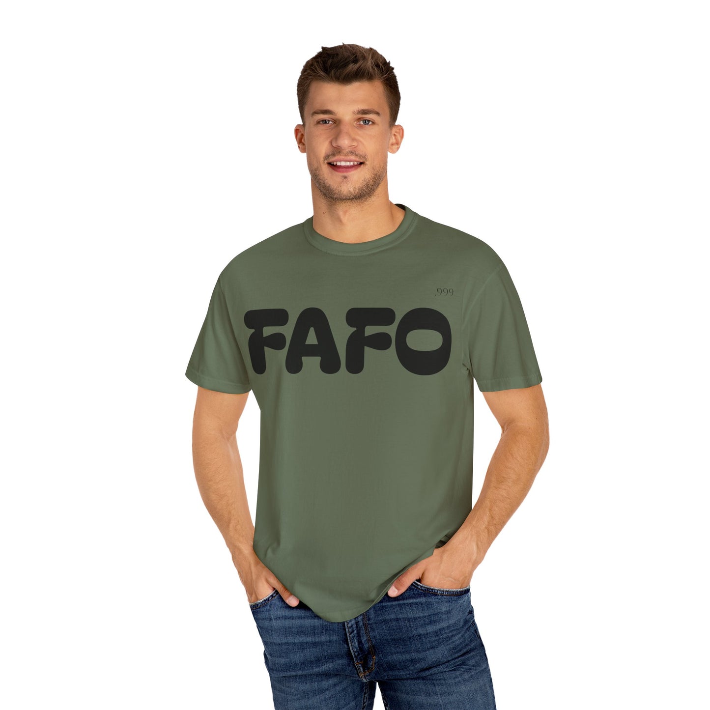 FAFO Unisex Garment-Dyed T-Shirt | Comfortable Casual Tee, Fun Gift for Friends, Everyday Wear, Birthday Surprise, Streetwear Style