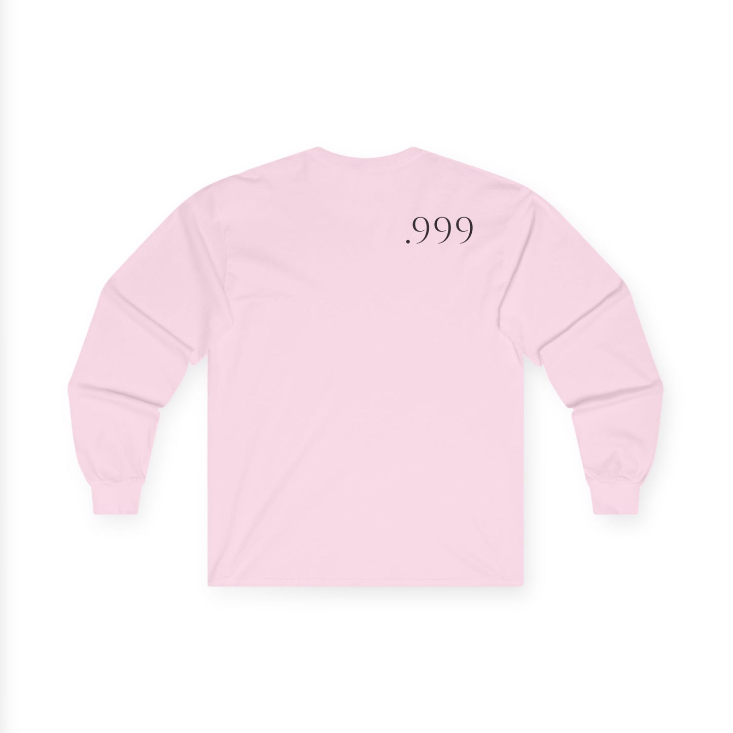 Minimalist Long Sleeve Tee with .999 Design - Casual Wear, Gift for Trendsetters, Unisex Everyday Tee, Perfect for Layering, Ideal for [...]