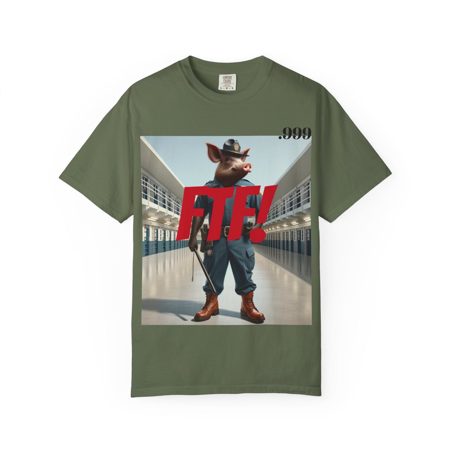 FTF! Unisex Garment-Dyed Tee - Bold Graphic Shirt for Trendsetters, Casual Wear, Gift for Friends, Street Style, Unique Wardrobe Must-Have