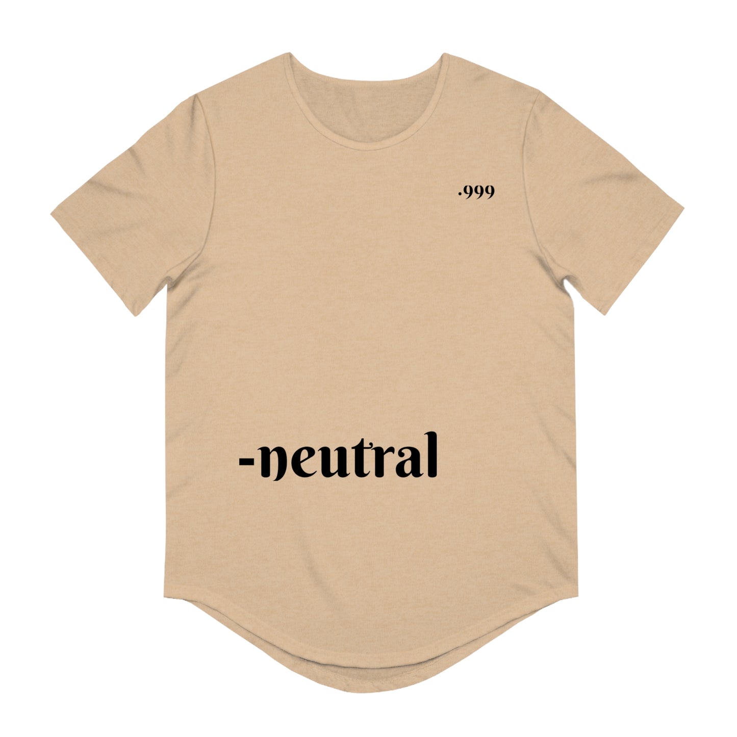 Men's Curved Hem Tee - Neutral Vibe, Stylish Casual Wear, Streetwear Essential, Perfect for Everyday or Special Occasions, Minimalist [...]