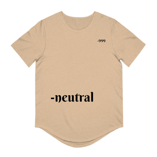 Men's Curved Hem Tee - Neutral Vibe, Stylish Casual Wear, Streetwear Essential, Perfect for Everyday or Special Occasions, Minimalist [...]