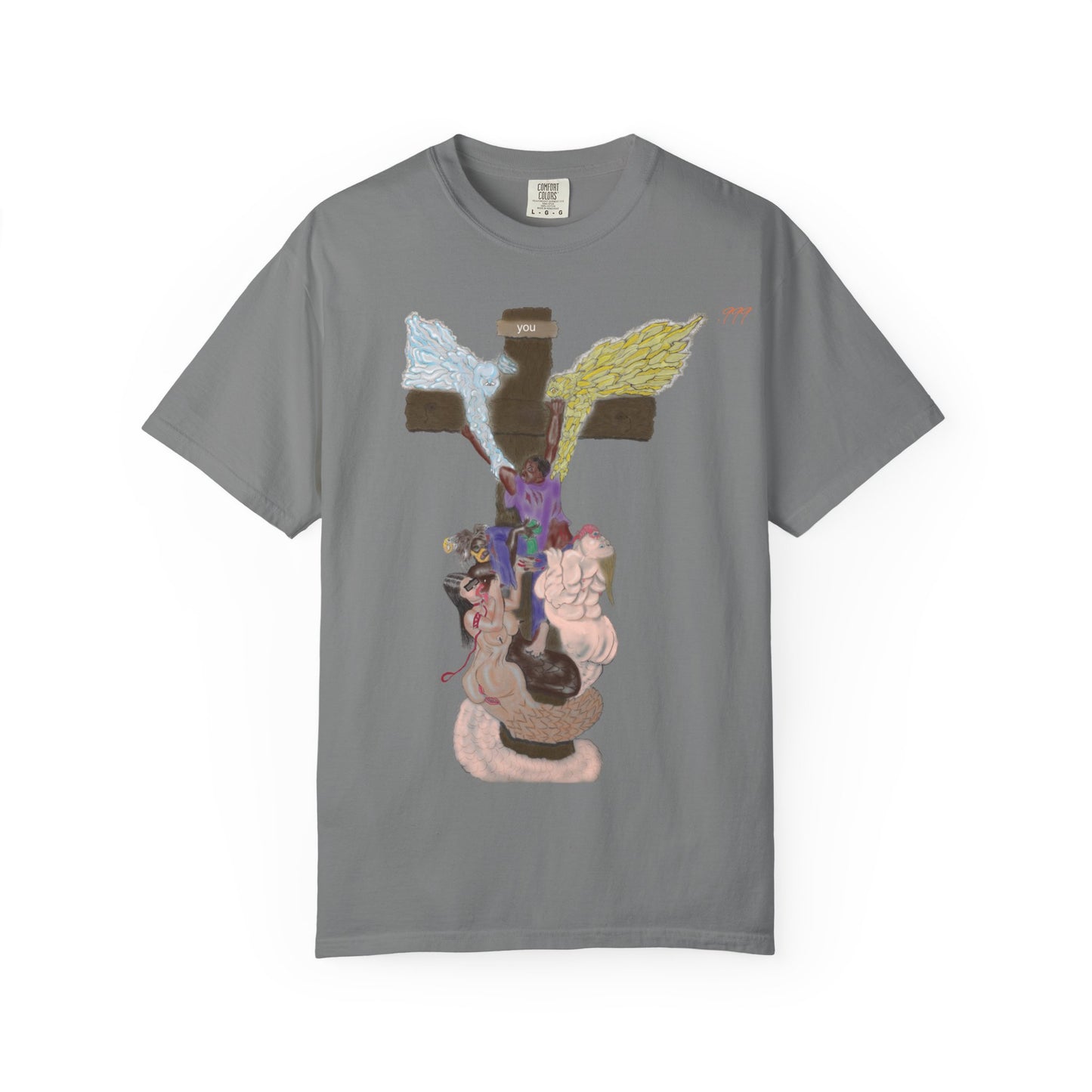 Spiritual Art T-shirt - Unique Garment-Dyed Tee for Self-Expression, Casual Wear, Gifts for Art Lovers, Street Style Fashion, [...]