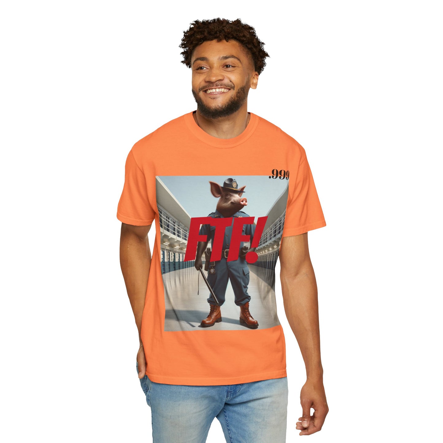 FTF! Unisex Garment-Dyed Tee - Bold Graphic Shirt for Trendsetters, Casual Wear, Gift for Friends, Street Style, Unique Wardrobe Must-Have