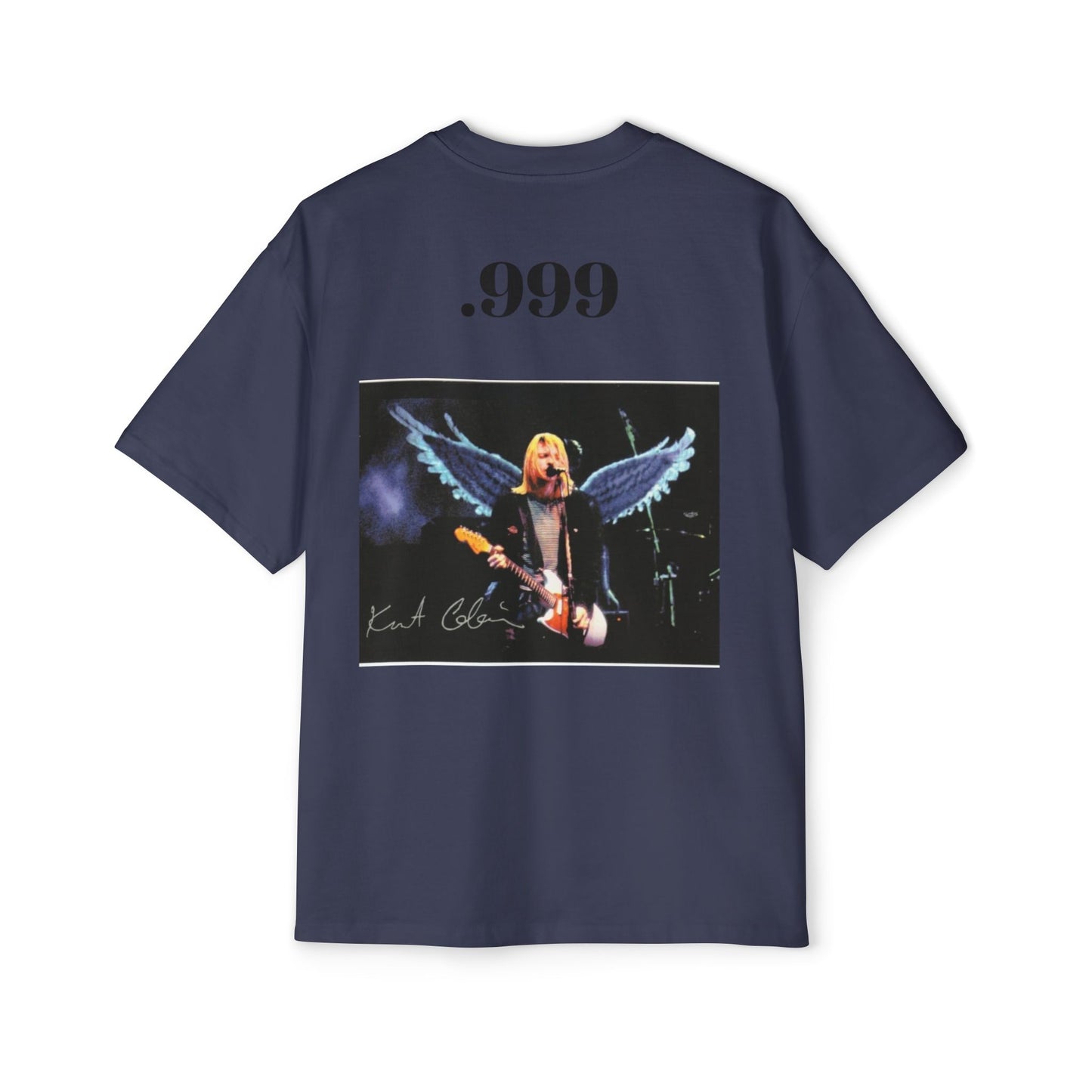 Kurt Cobain Inspired Men's Heavy Oversized Tee, Grunge Style Shirt, Casual Vintage Tee, Music Lover's Gift, Graphic Band Shirt
